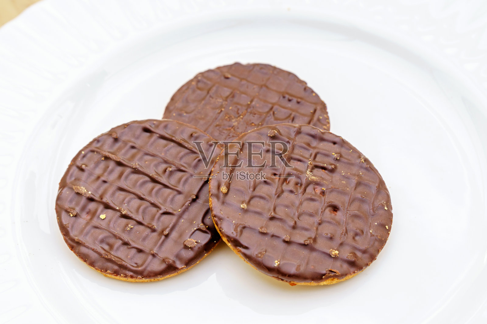 巧克力消化饼干照片摄影图片