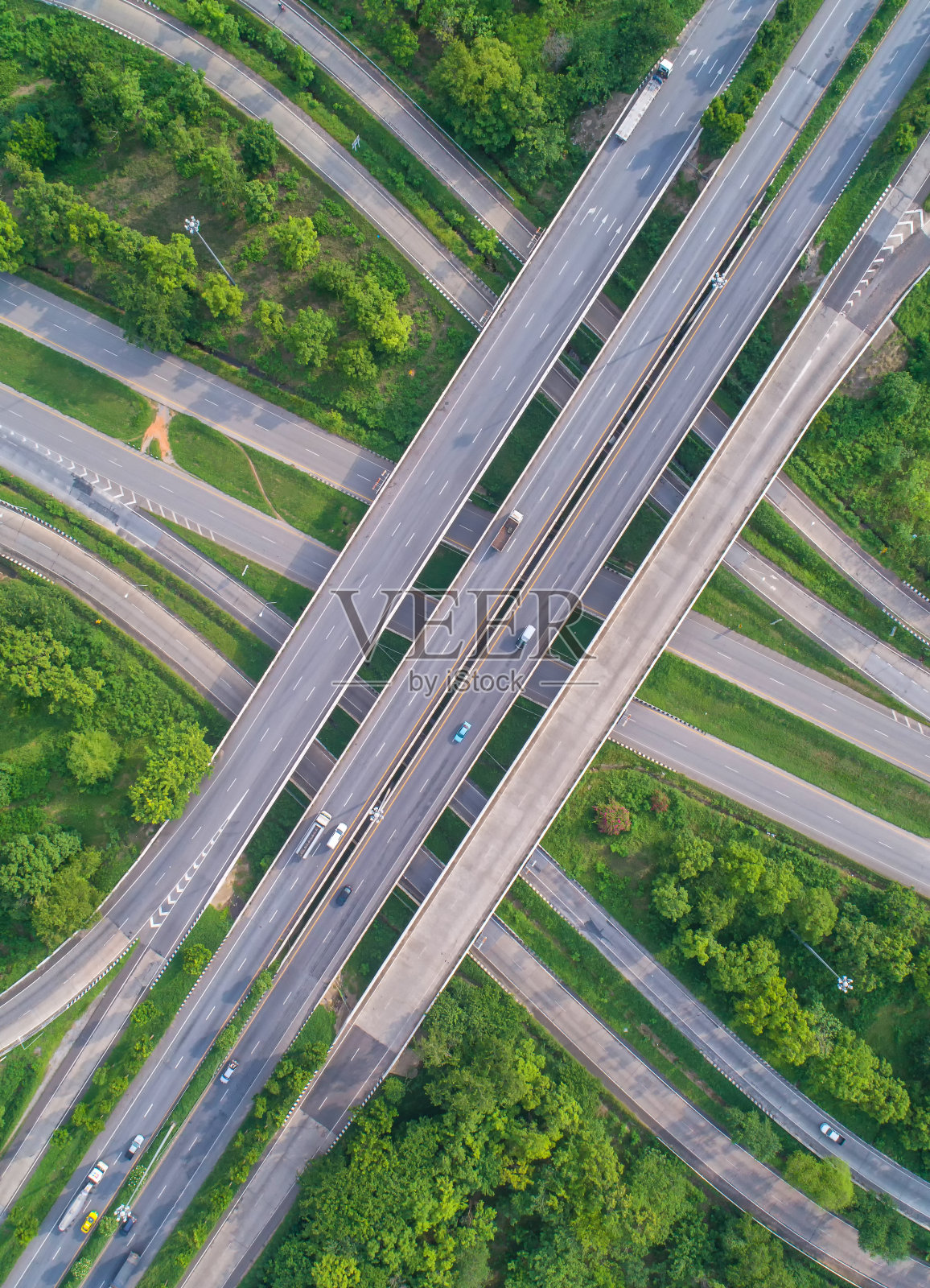 鸟瞰道路,美丽的街道,环岛,顶视图,背景,泰国照片摄影图片