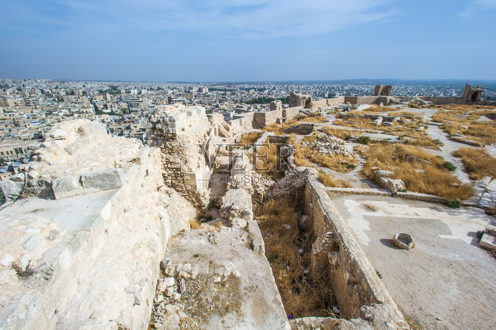 叙利亚阿勒颇的废墟照片摄影图片