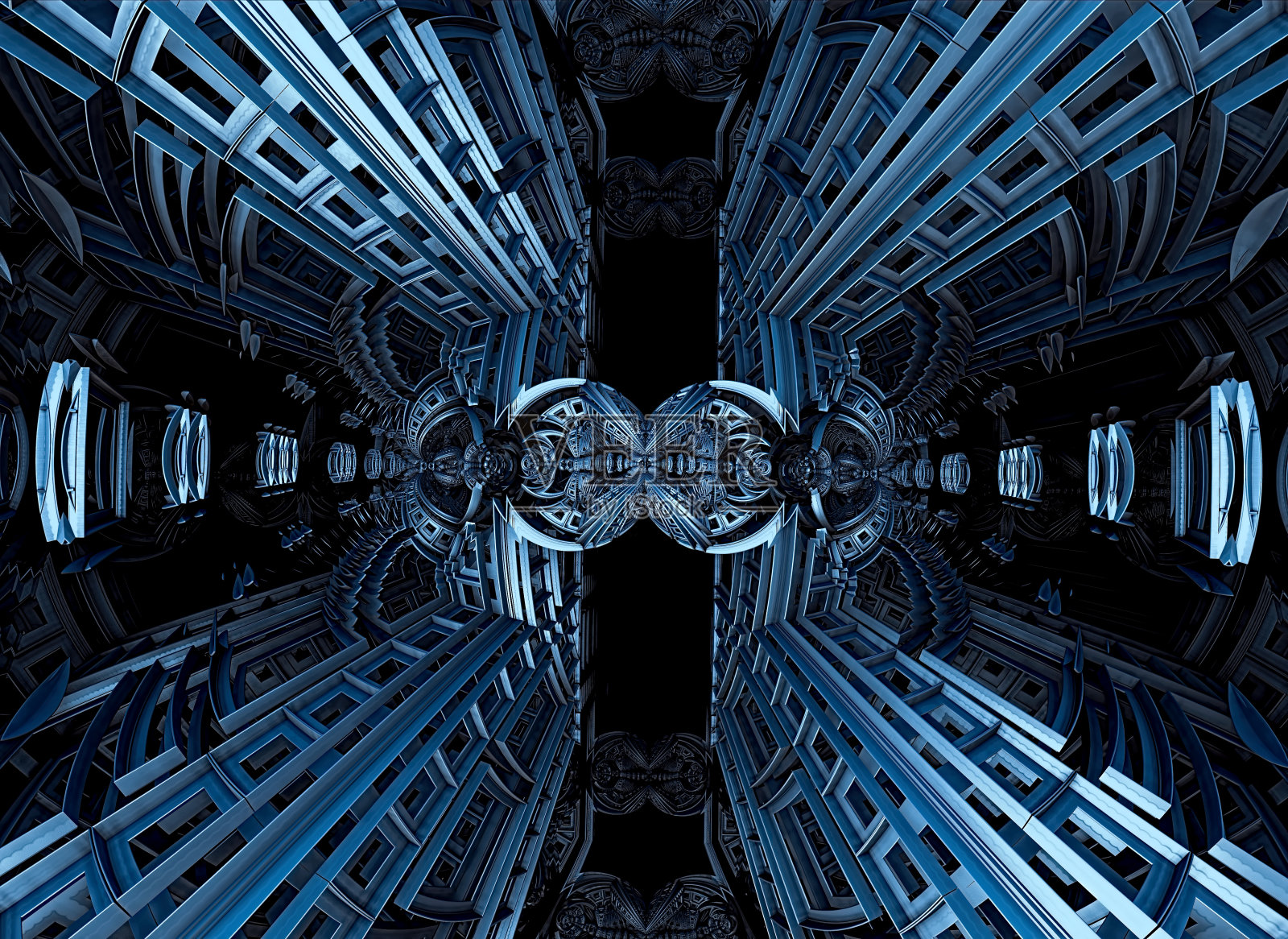 金属结构和复杂错综的图案照片摄影图片