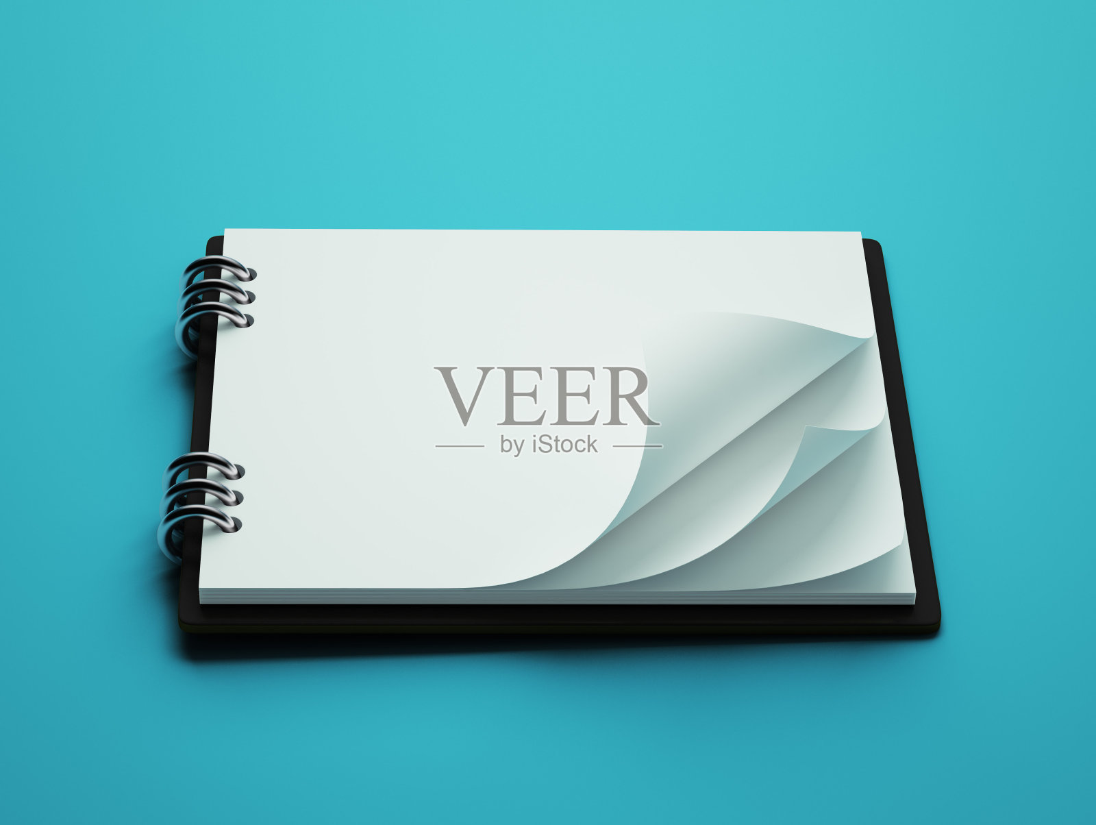 白纸记事本照片摄影图片