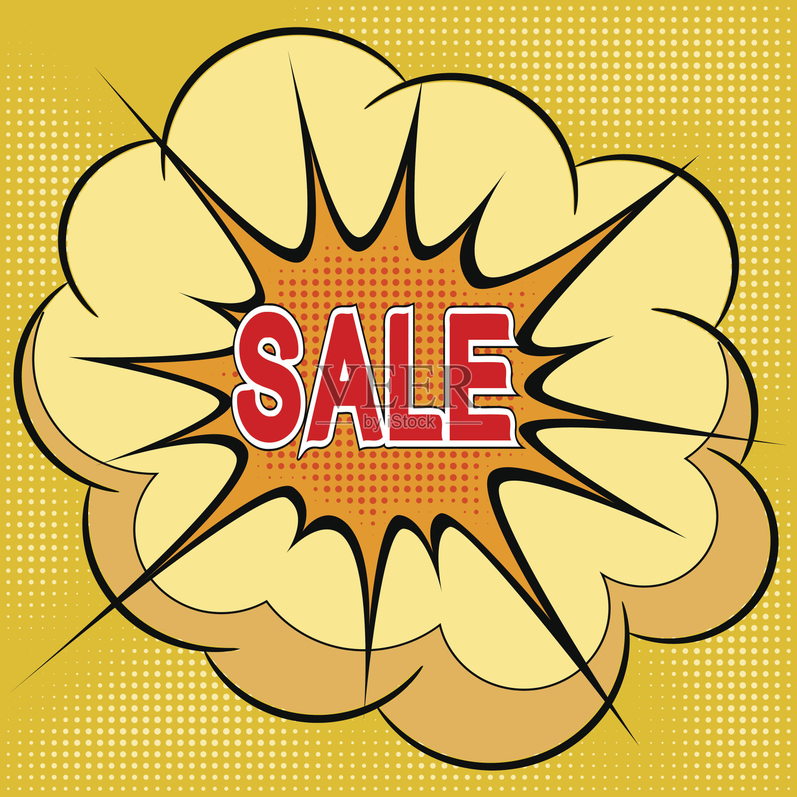 卡通插画:促销设计元素图片