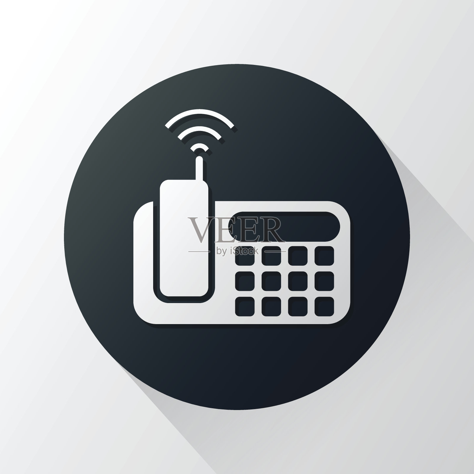 传真机图标插画图片素材