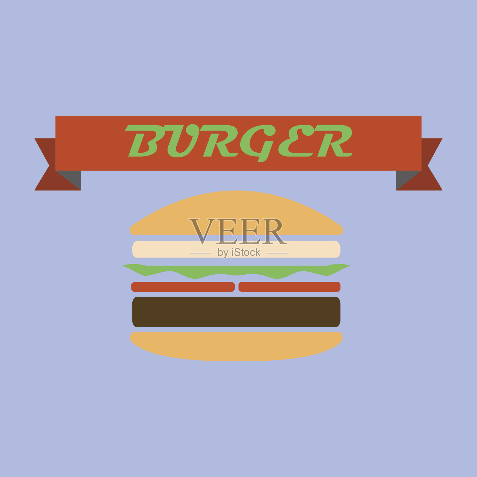 汉堡矢量图标设计元素图片