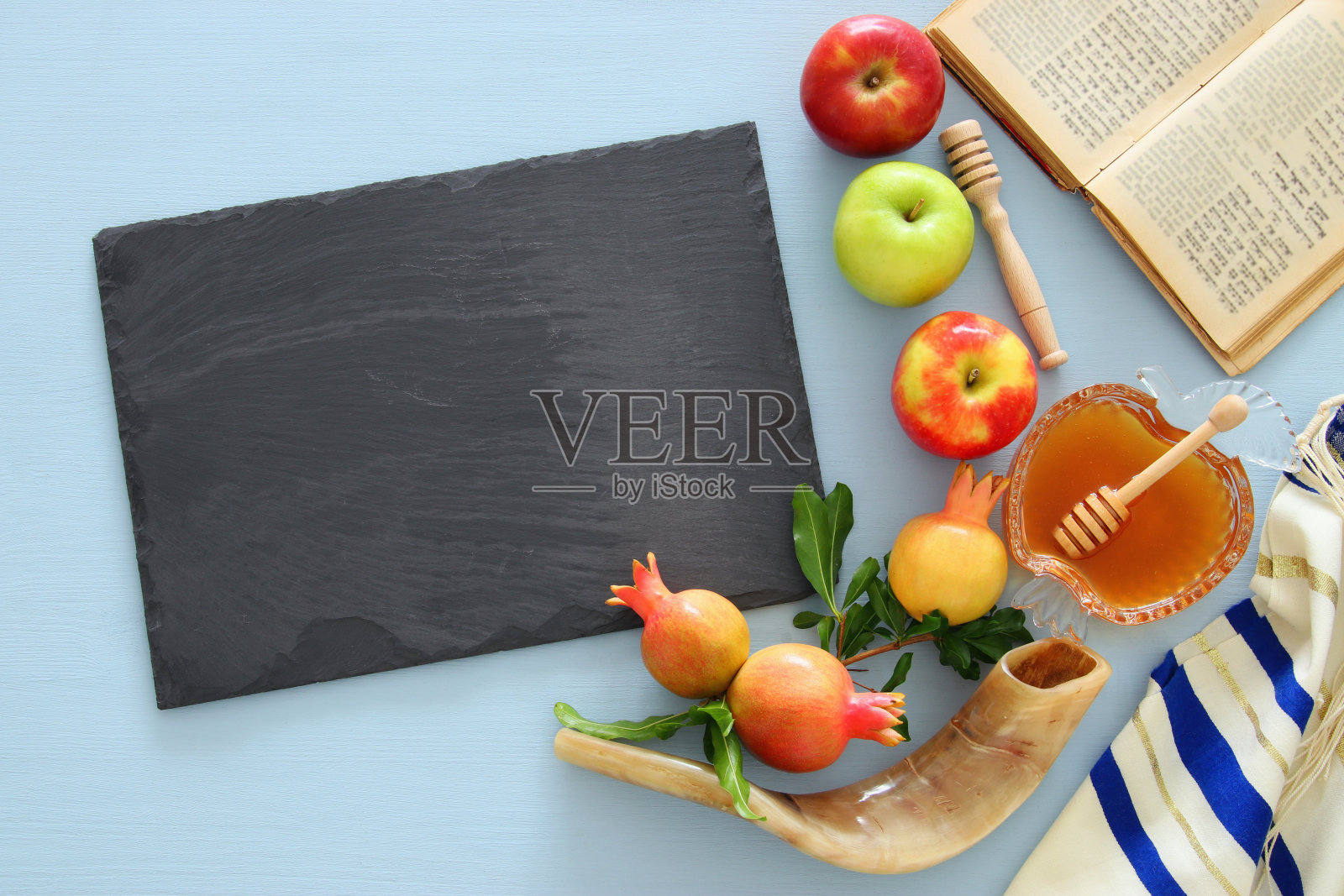 犹太新年的概念照片摄影图片