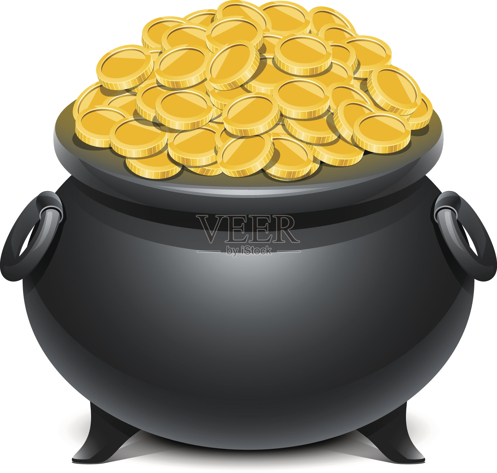 小黑仙壶插画图片素材