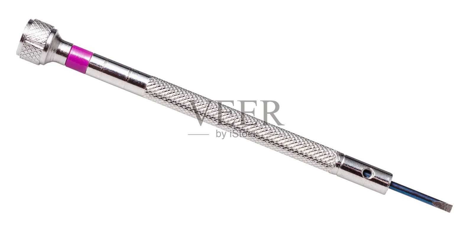 钢精密螺丝刀隔离白色照片摄影图片