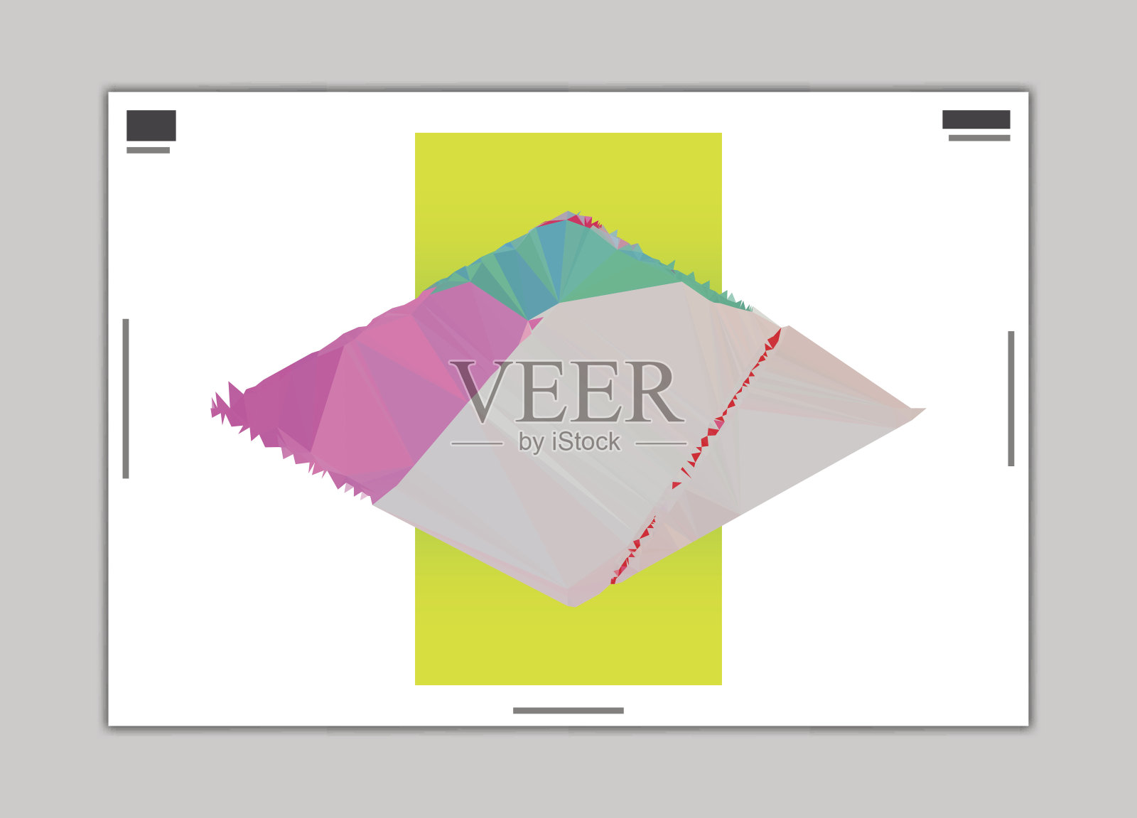 超现实抽象平面设计封面布局模板插画图片素材