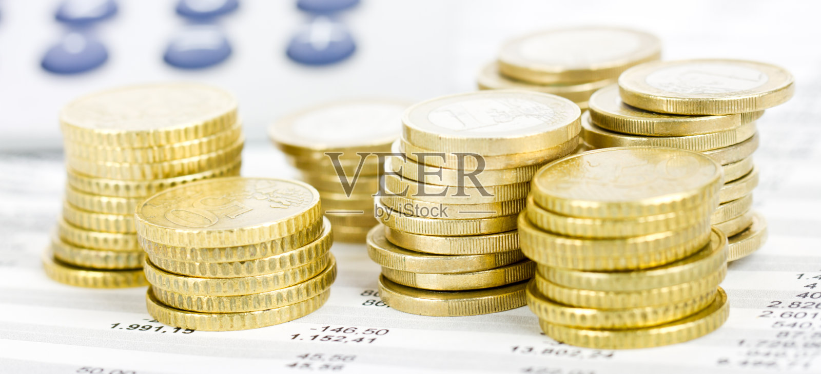 欧元硬币照片摄影图片