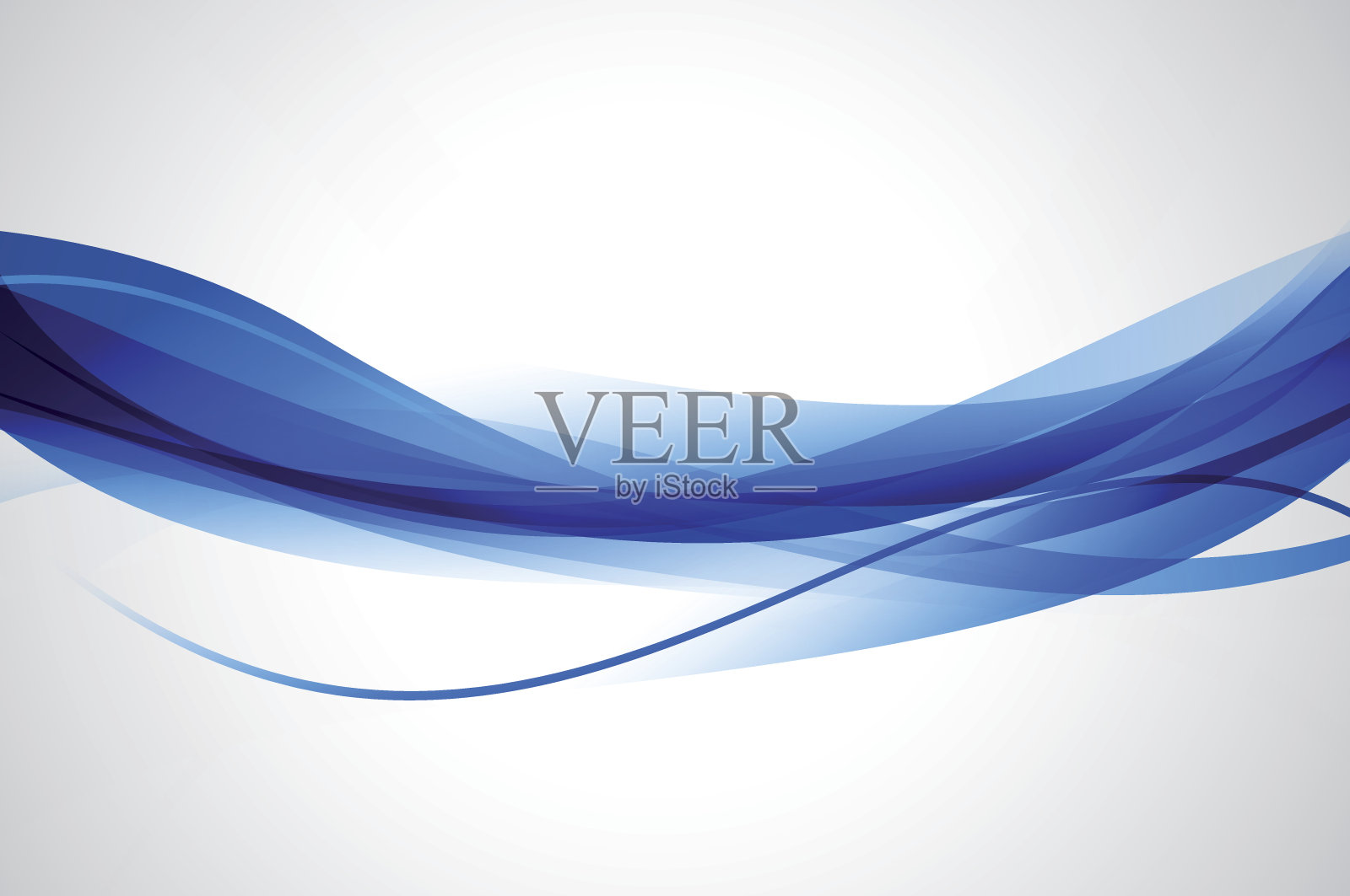 抽象的蓝线插画图片素材