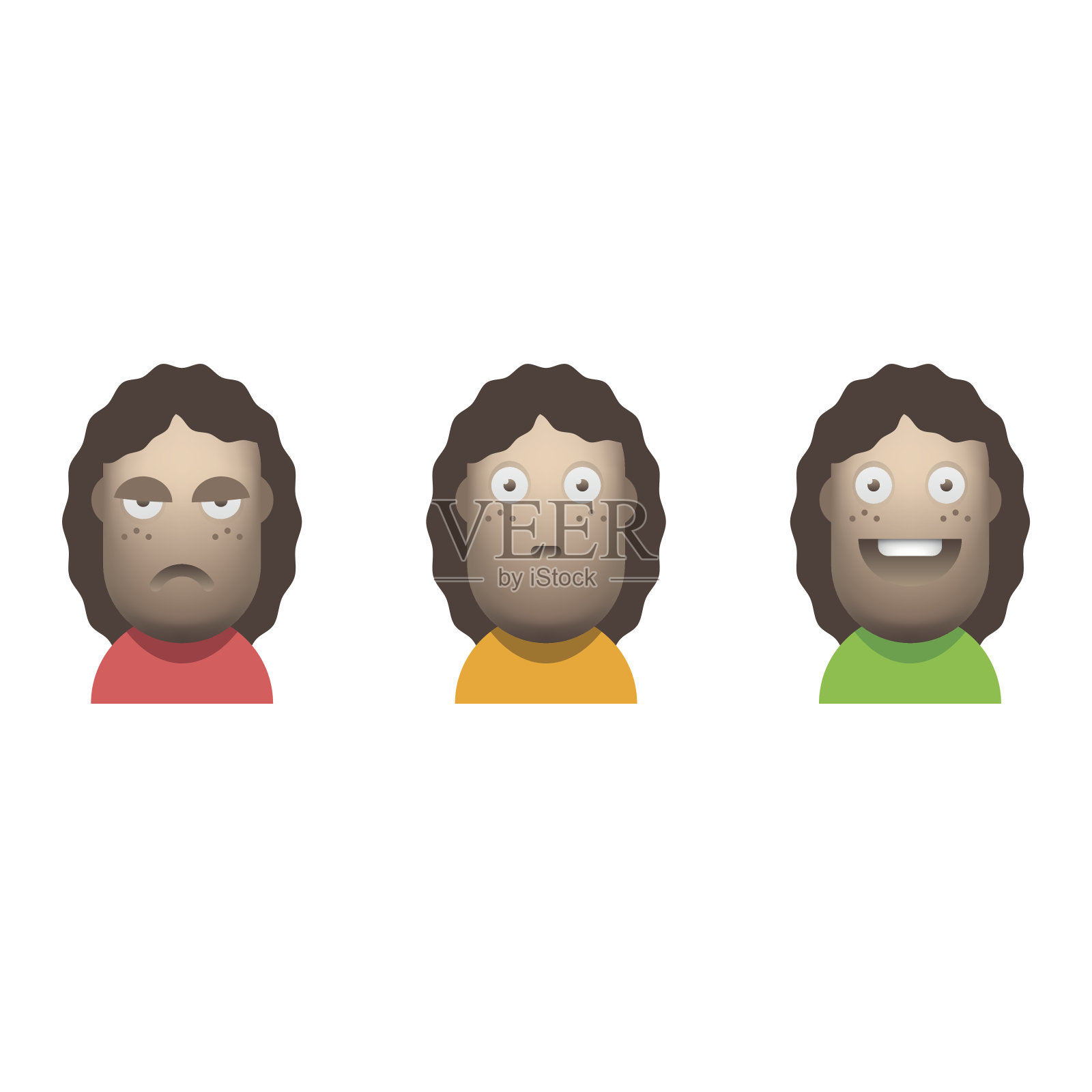 客户满意度头像图标插画图片素材