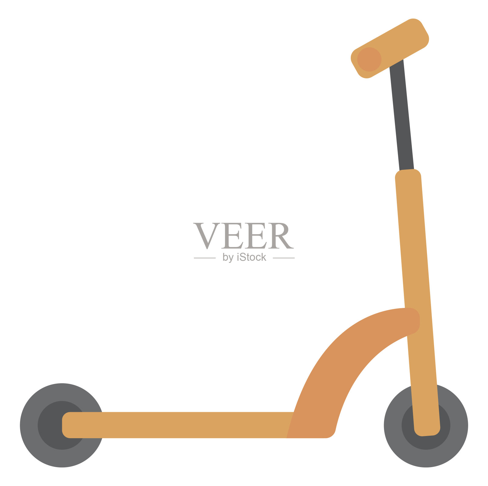 经典的踢踏板车设计元素图片