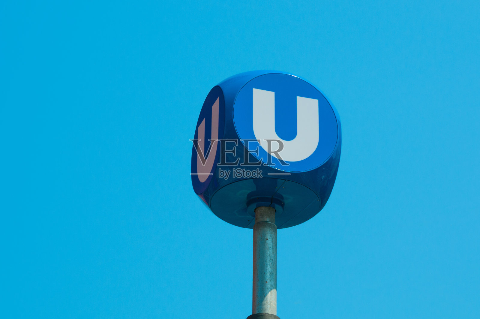 维也纳地铁站标志特写照片摄影图片