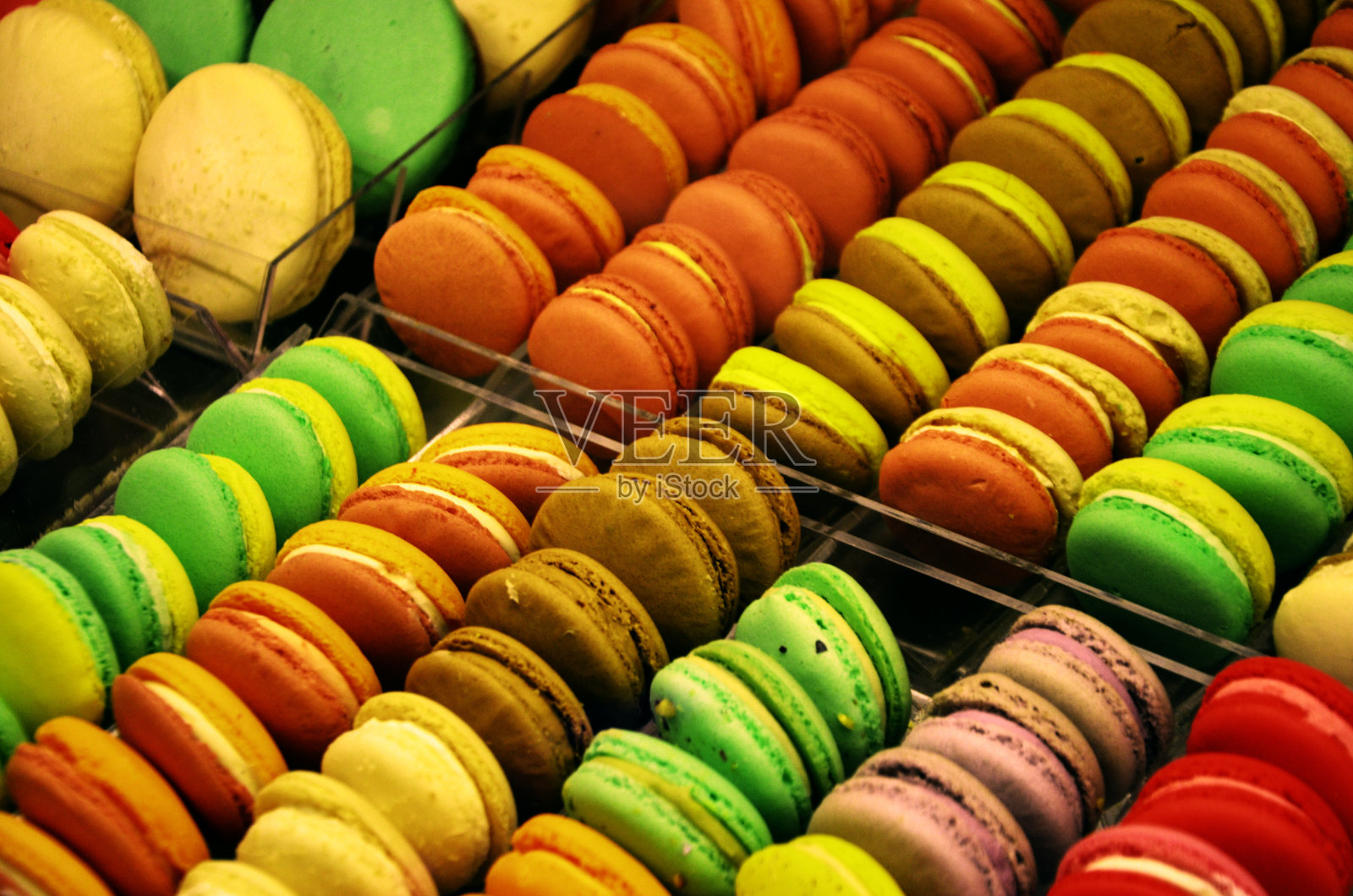 美味的杏仁饼干-法式小吃照片摄影图片