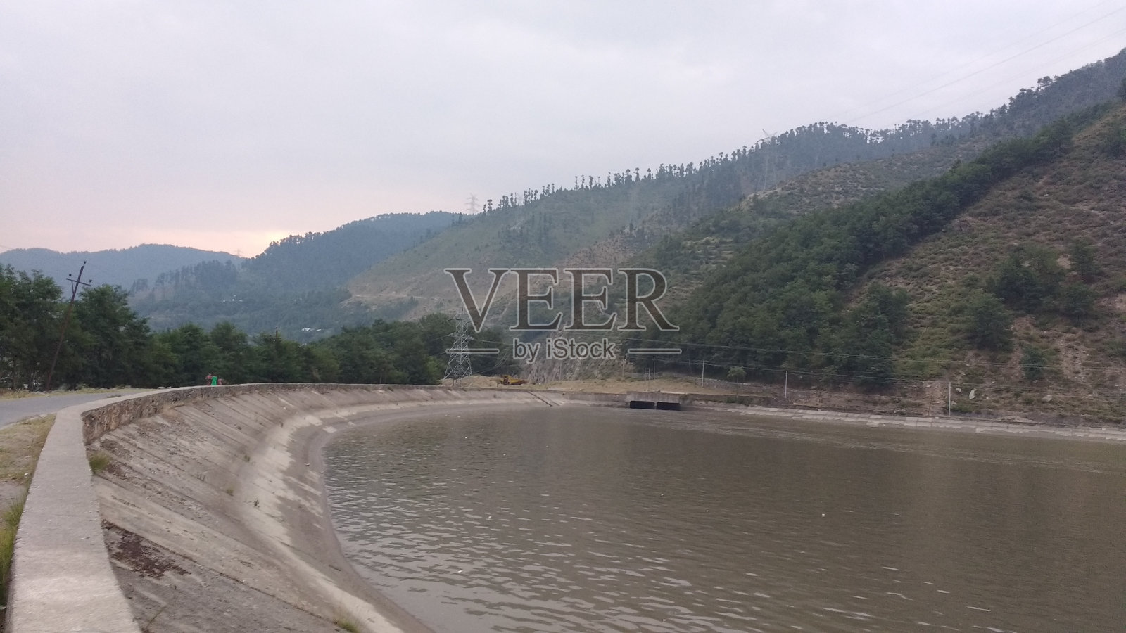 山脉,绿色,印度,克什米尔,自然,景观,水,干净照片摄影图片