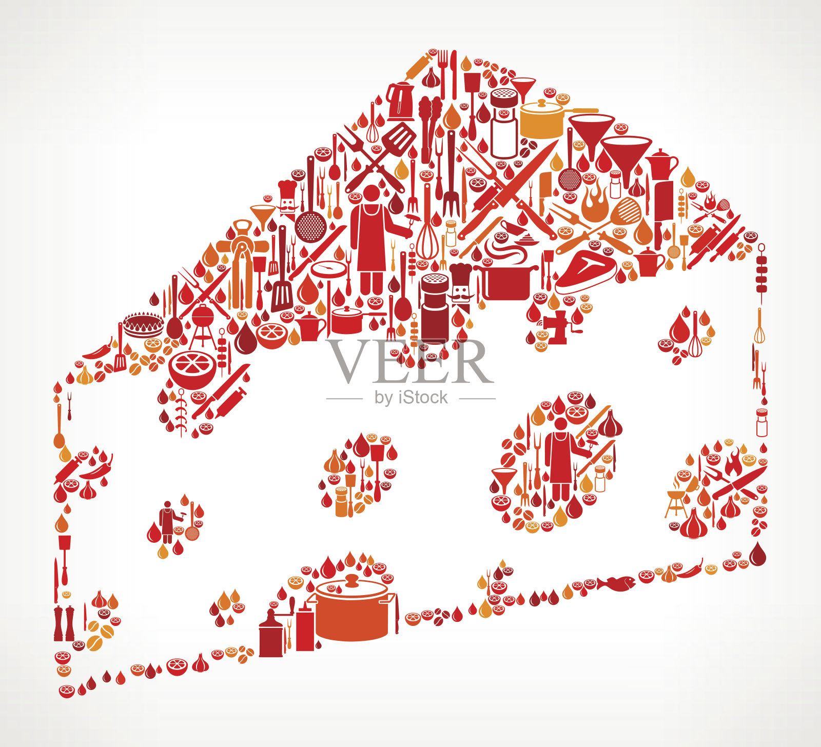 奶酪烹饪和食物矢量图标模式插画图片素材