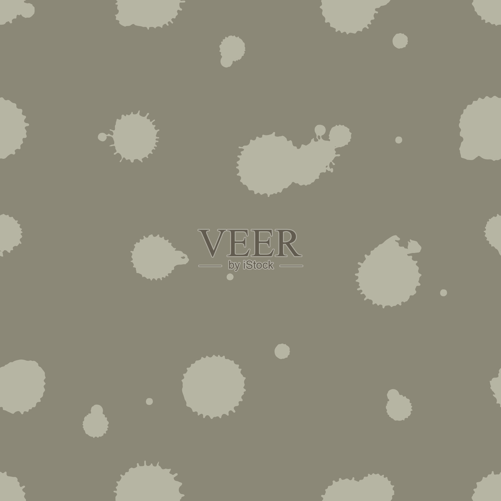 无缝图案:泼墨笔触Grunge纹理插画图片素材