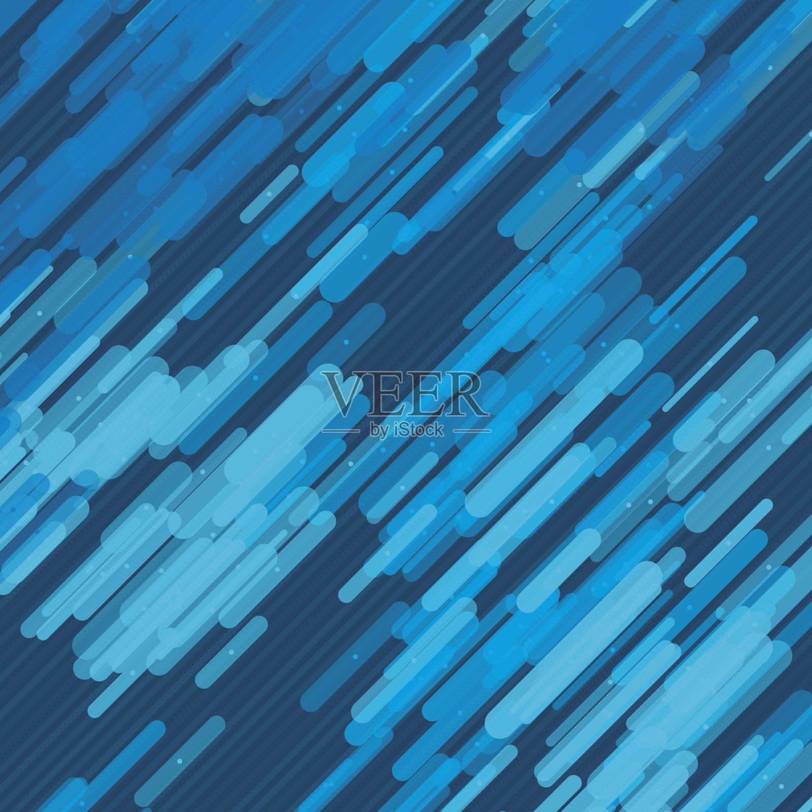 深海矢量圆角矩形模式插画图片素材