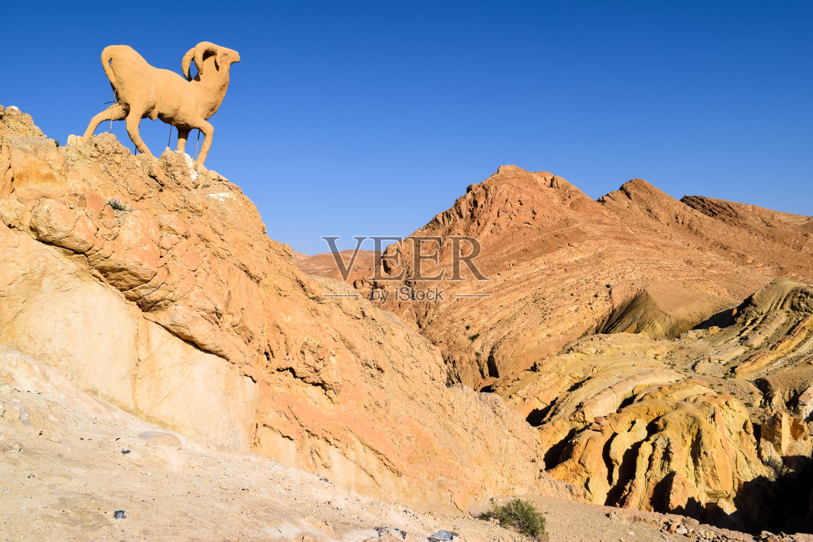 突尼斯的景观。北非照片摄影图片