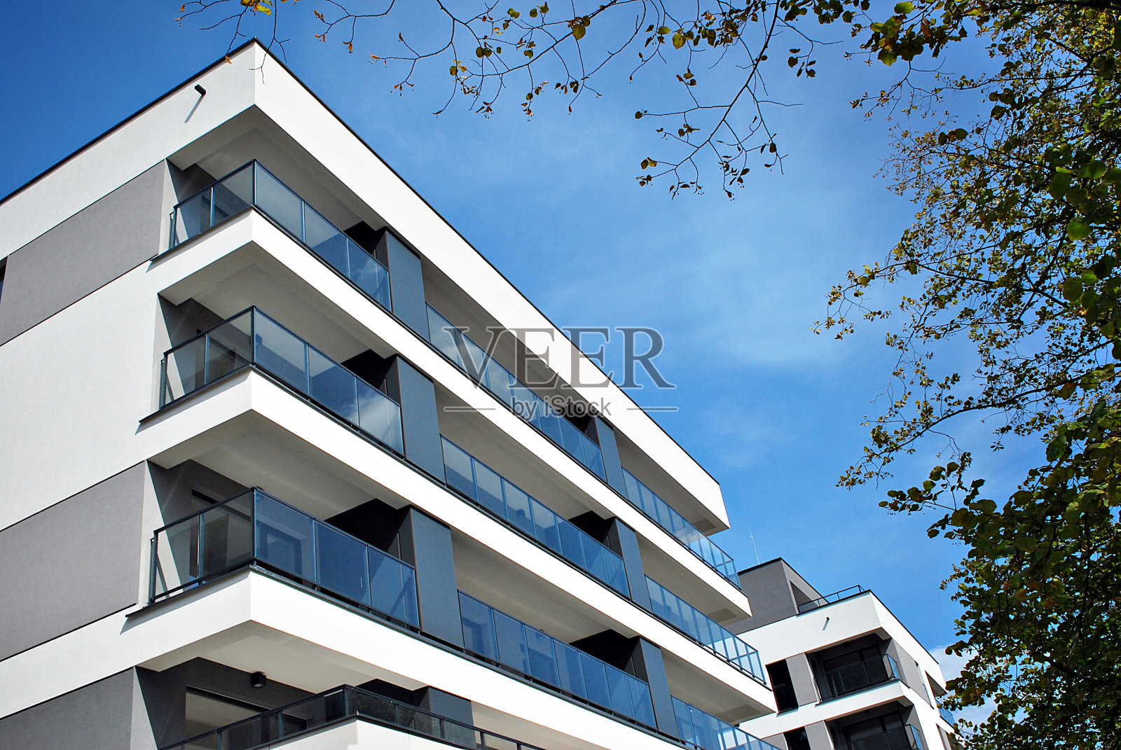 现代,豪华公寓大楼照片摄影图片