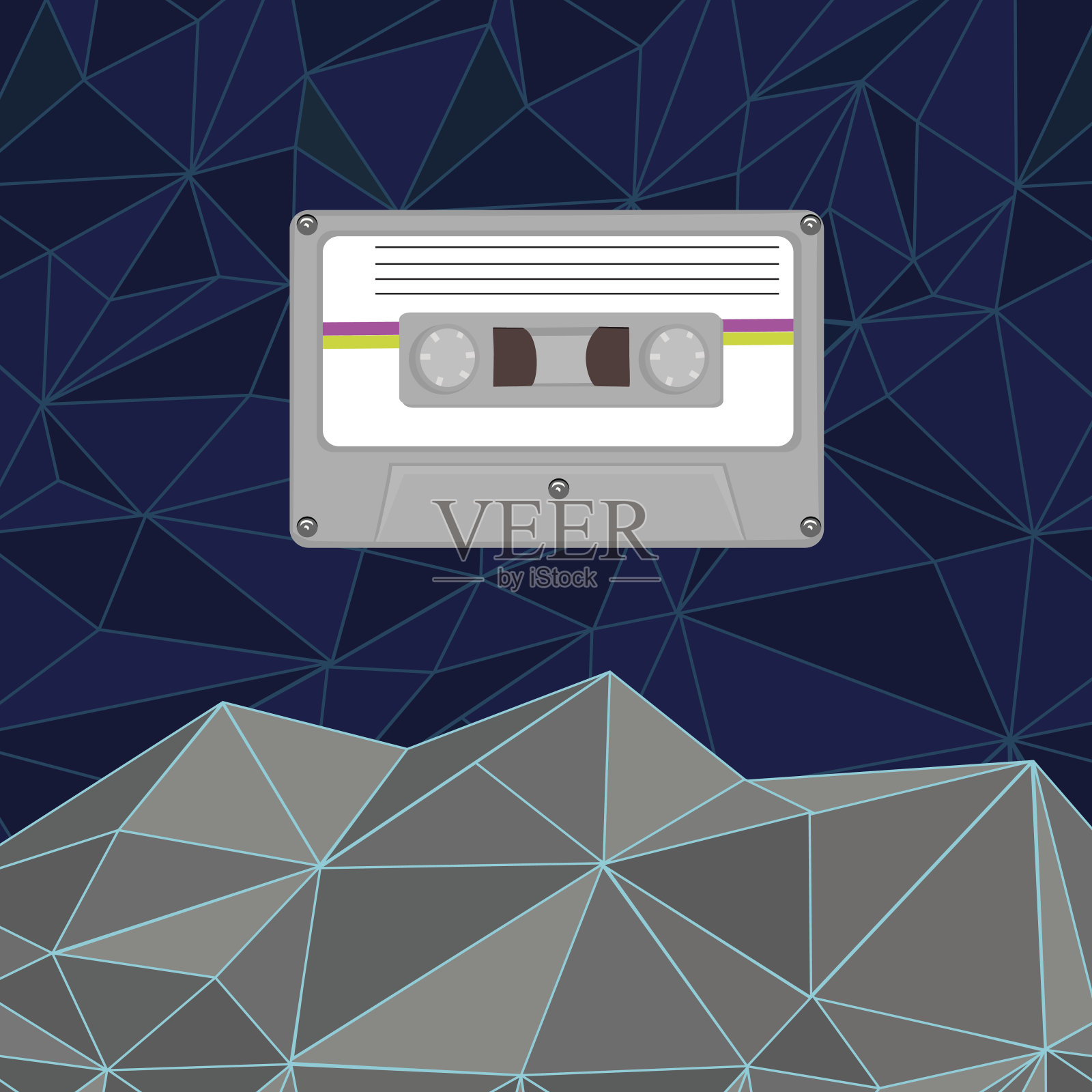 80年代的背景插画图片素材