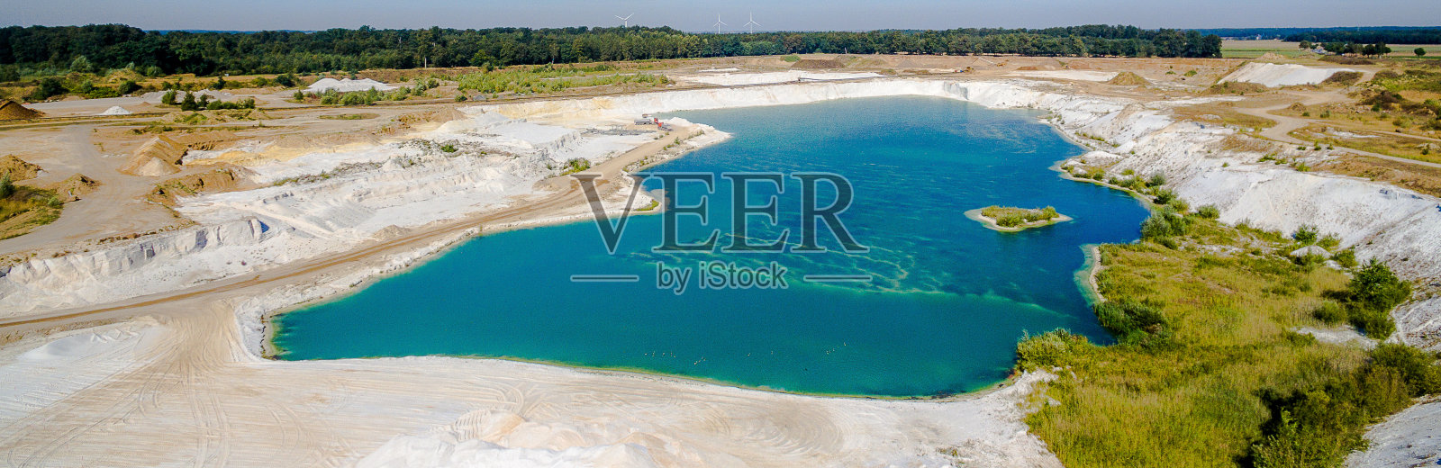 白色石英砂与乌里,Königslutter,德国,航拍照片照片摄影图片