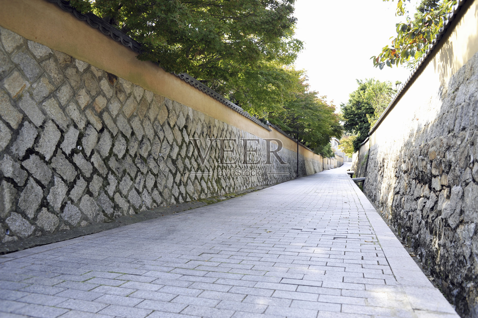 连续的篱笆furue巷照片摄影图片