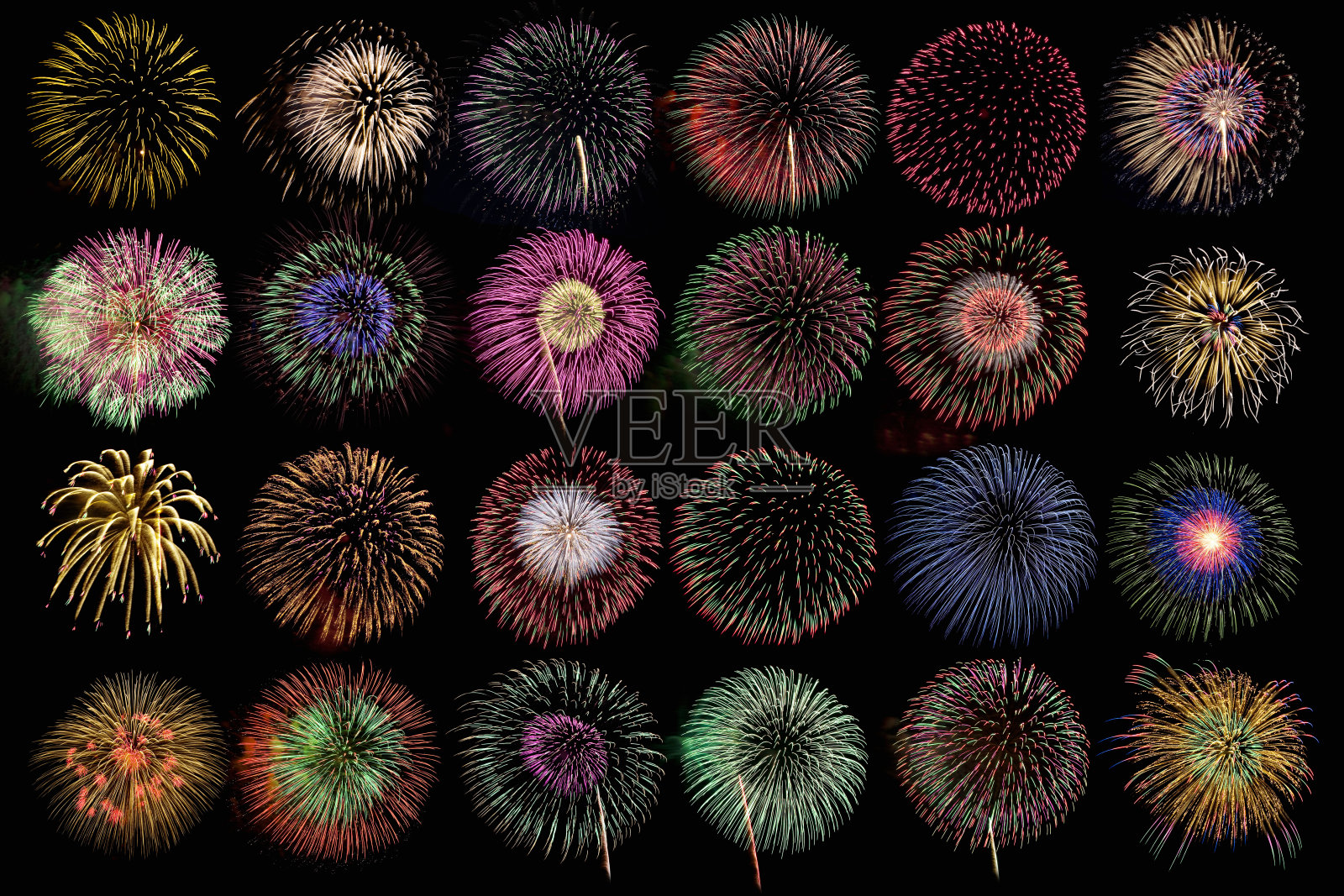 烟花照片摄影图片