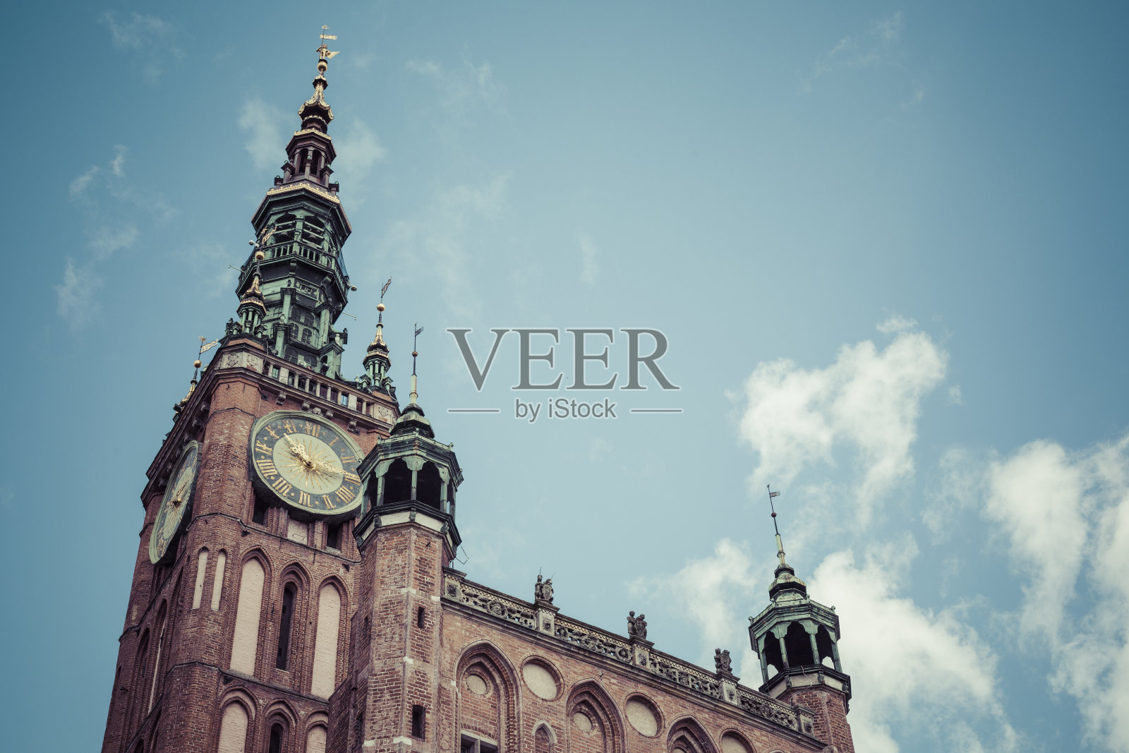 格但斯克古城,波兰。照片摄影图片