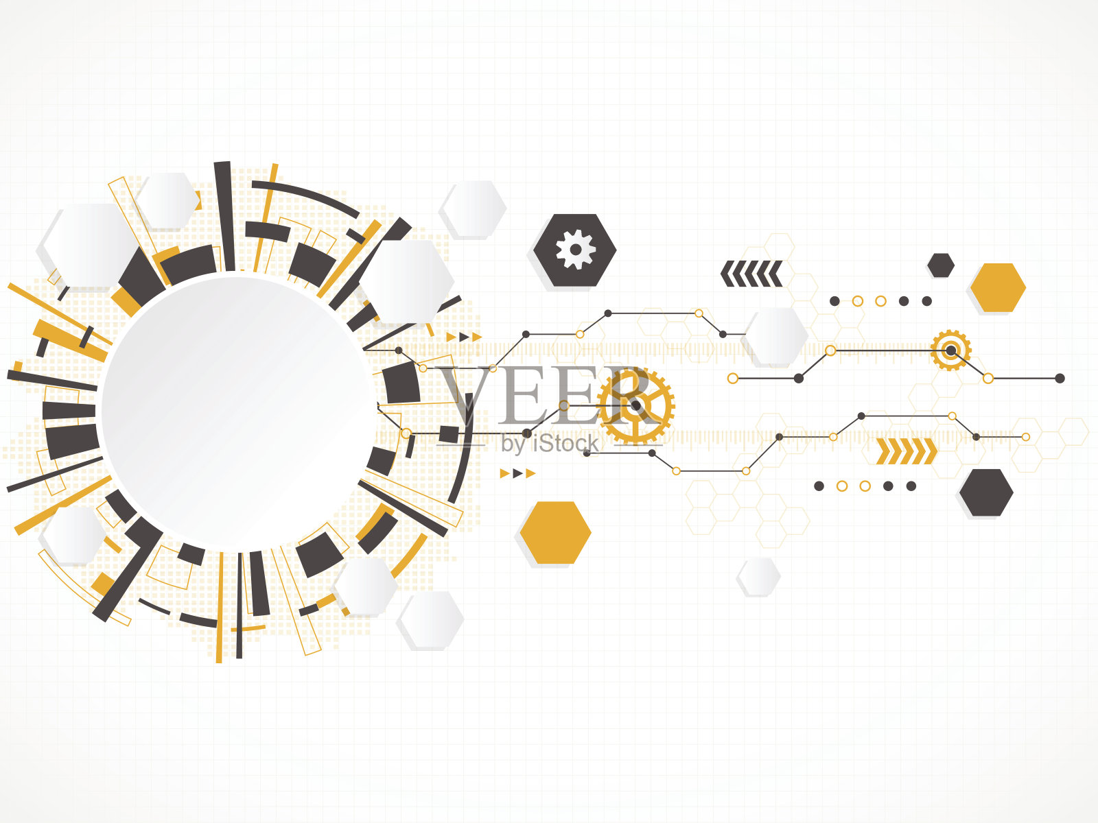 抽象的技术背景。矢量插图。插画图片素材