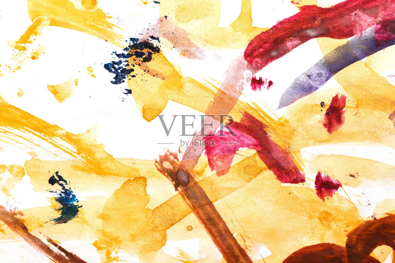 水彩颜料的抽象背景插画图片素材