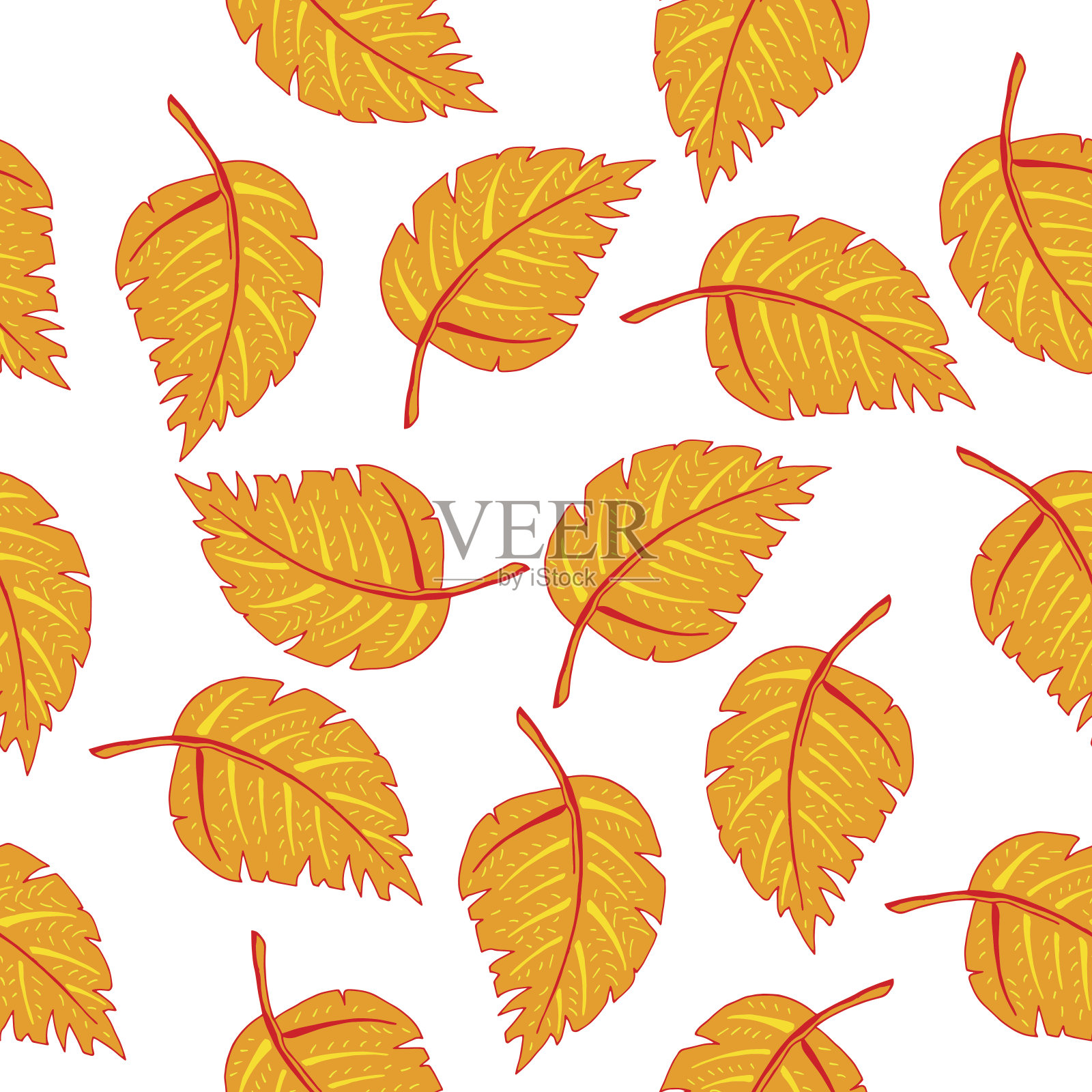 手绘彩色图案插画图片素材