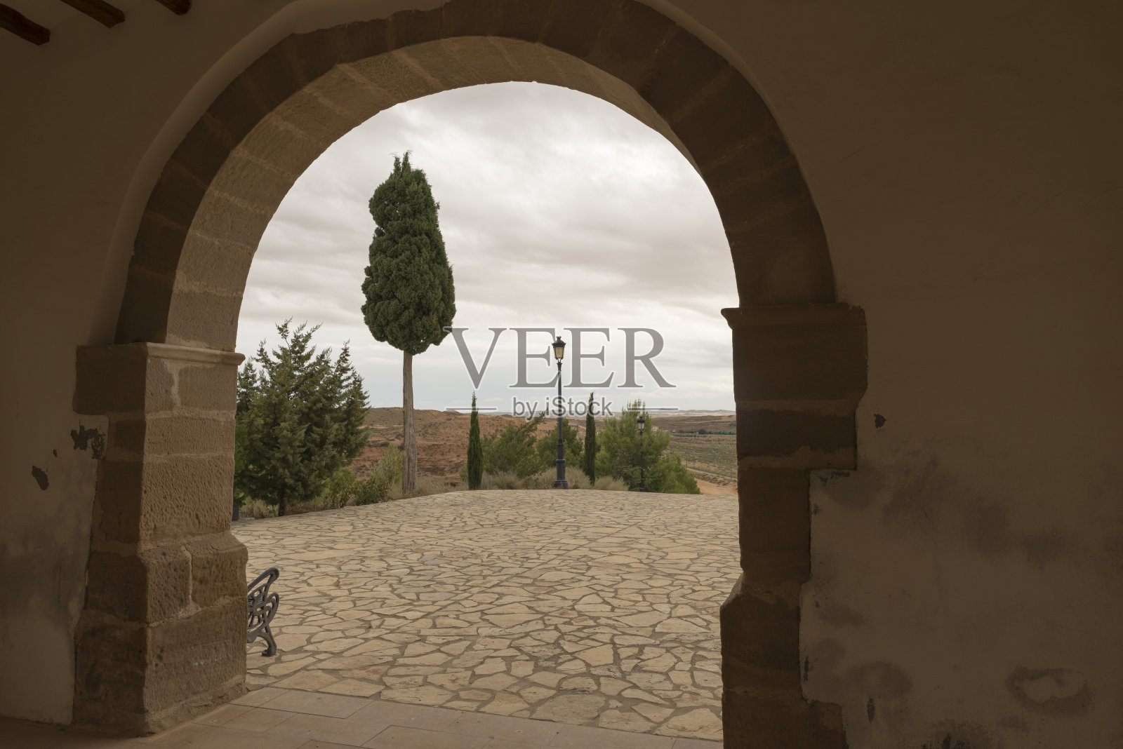 Samper de Calanda hermitege在Aragon的terel照片摄影图片