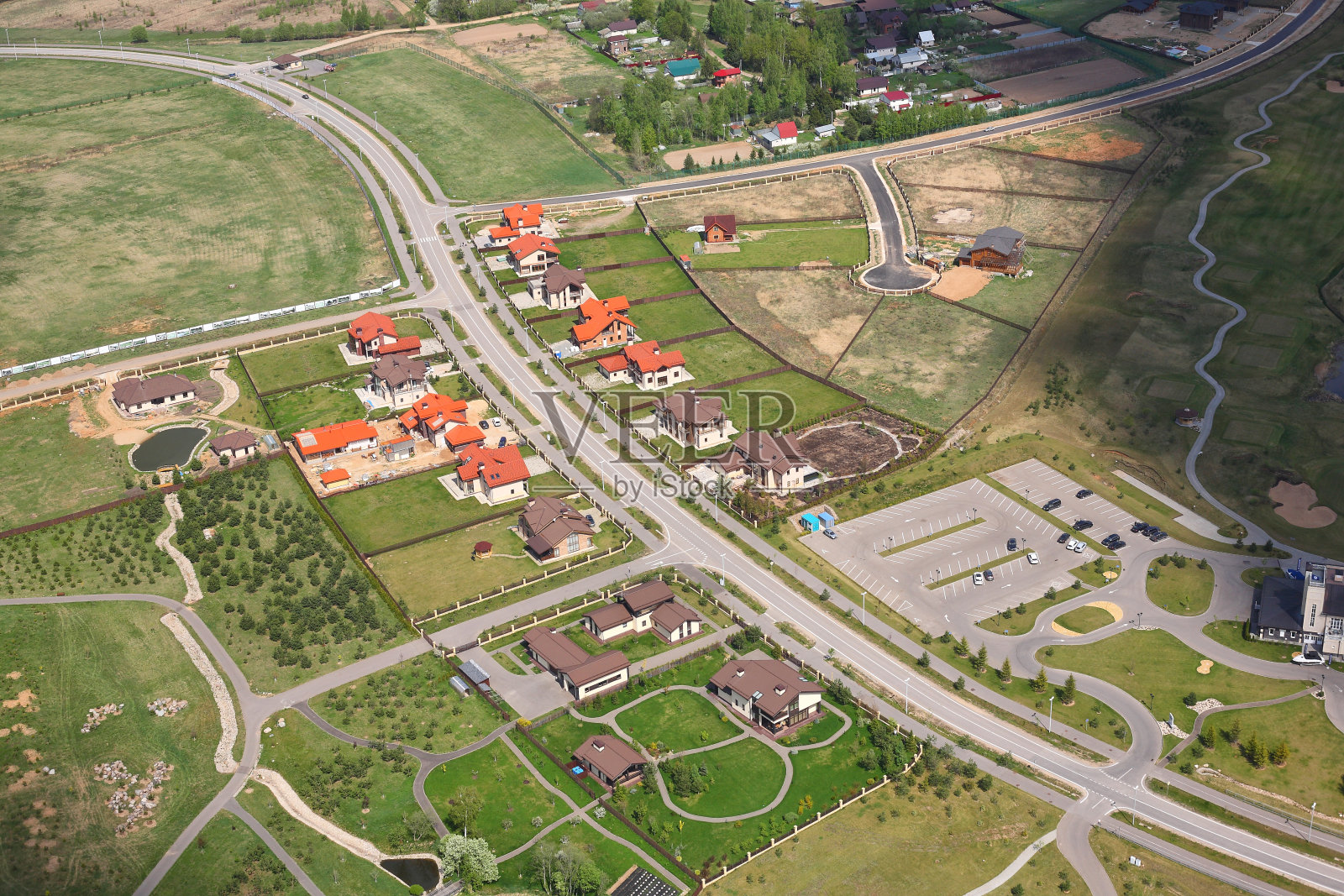 鸟瞰图-高尔夫俱乐部照片摄影图片