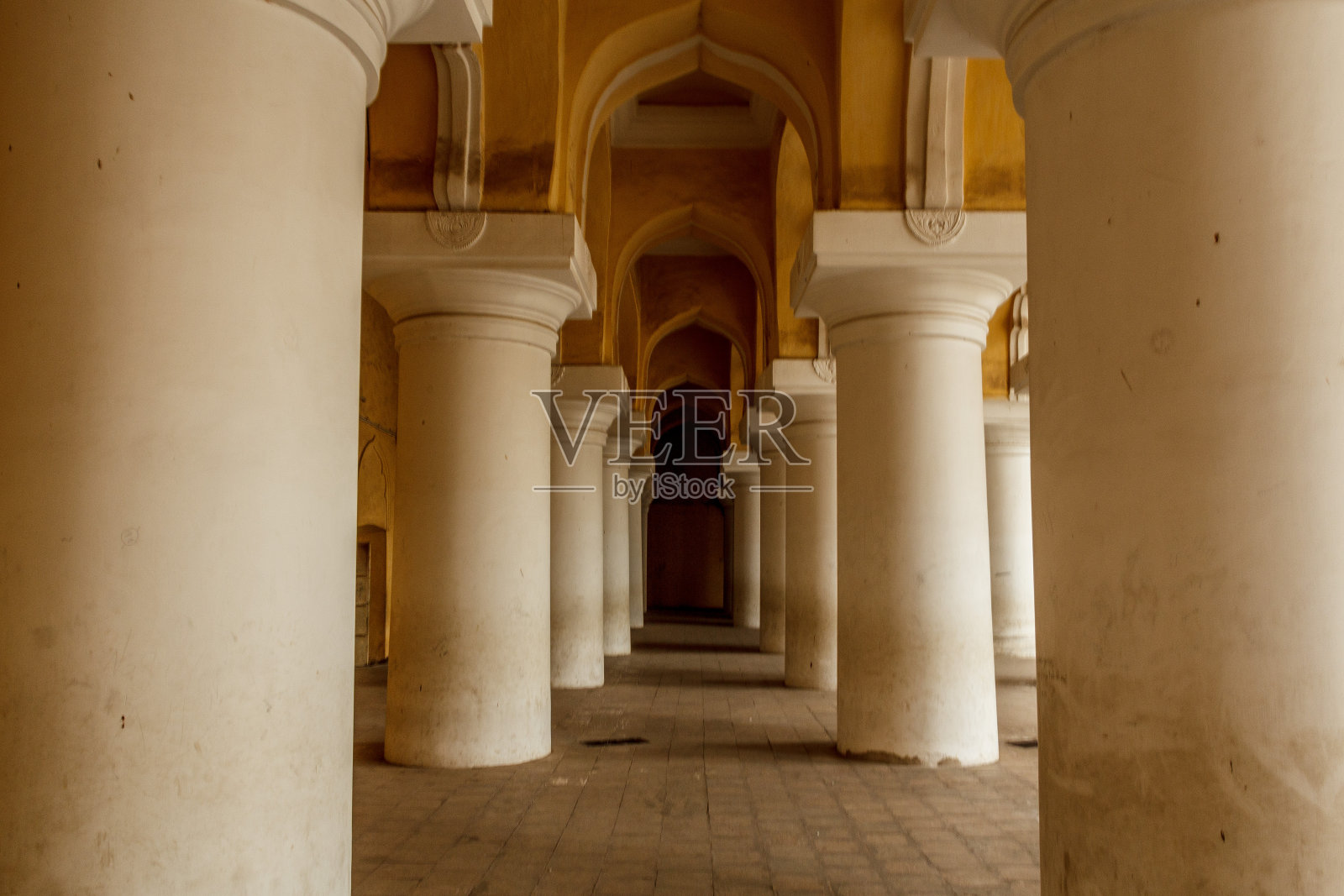 古老的Thirumalai Nayak宫殿内部景观照片摄影图片