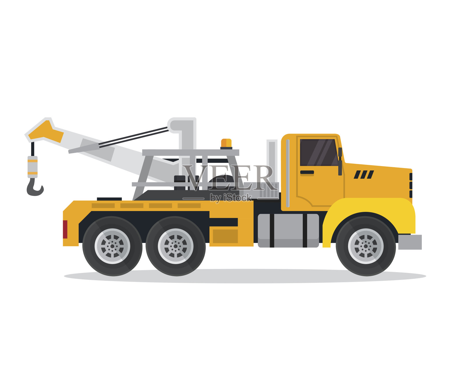 现代拖车插图插画图片素材