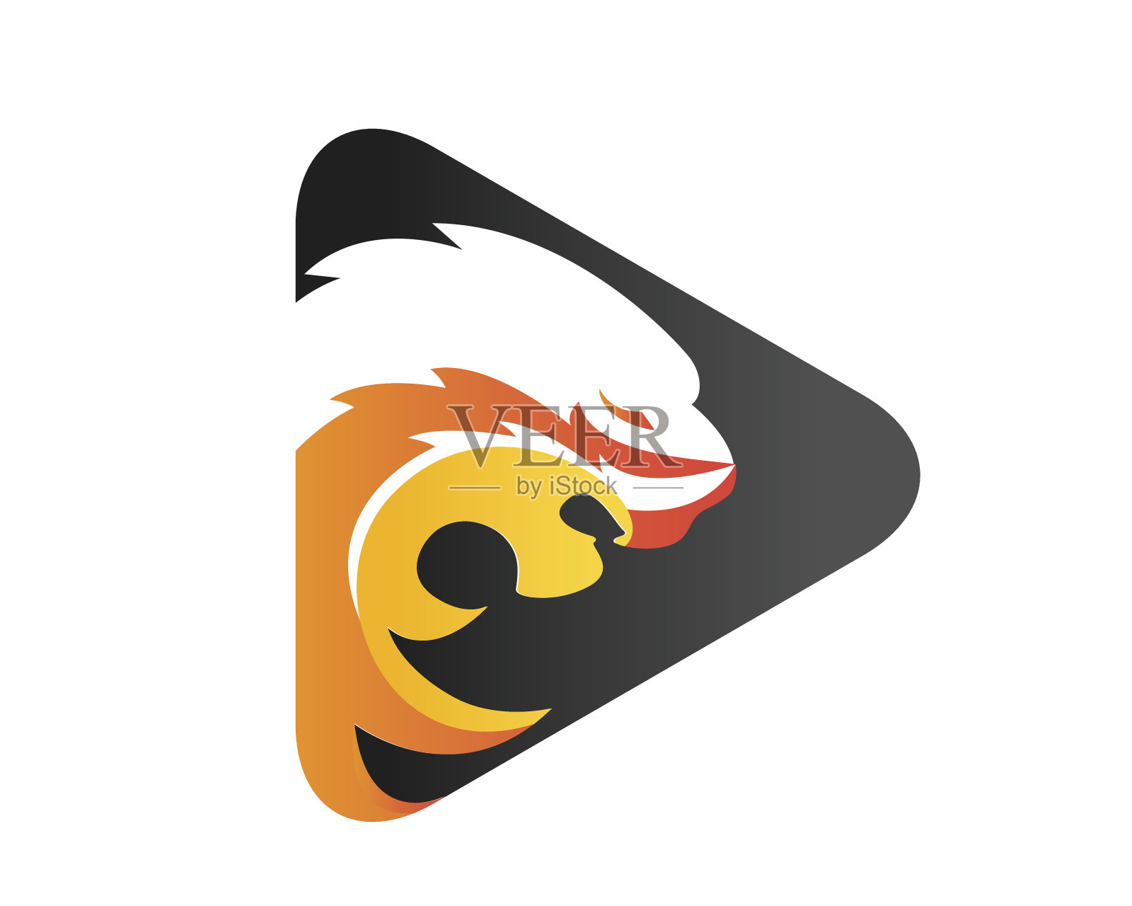 现代科技狮子媒体符号插画图片素材