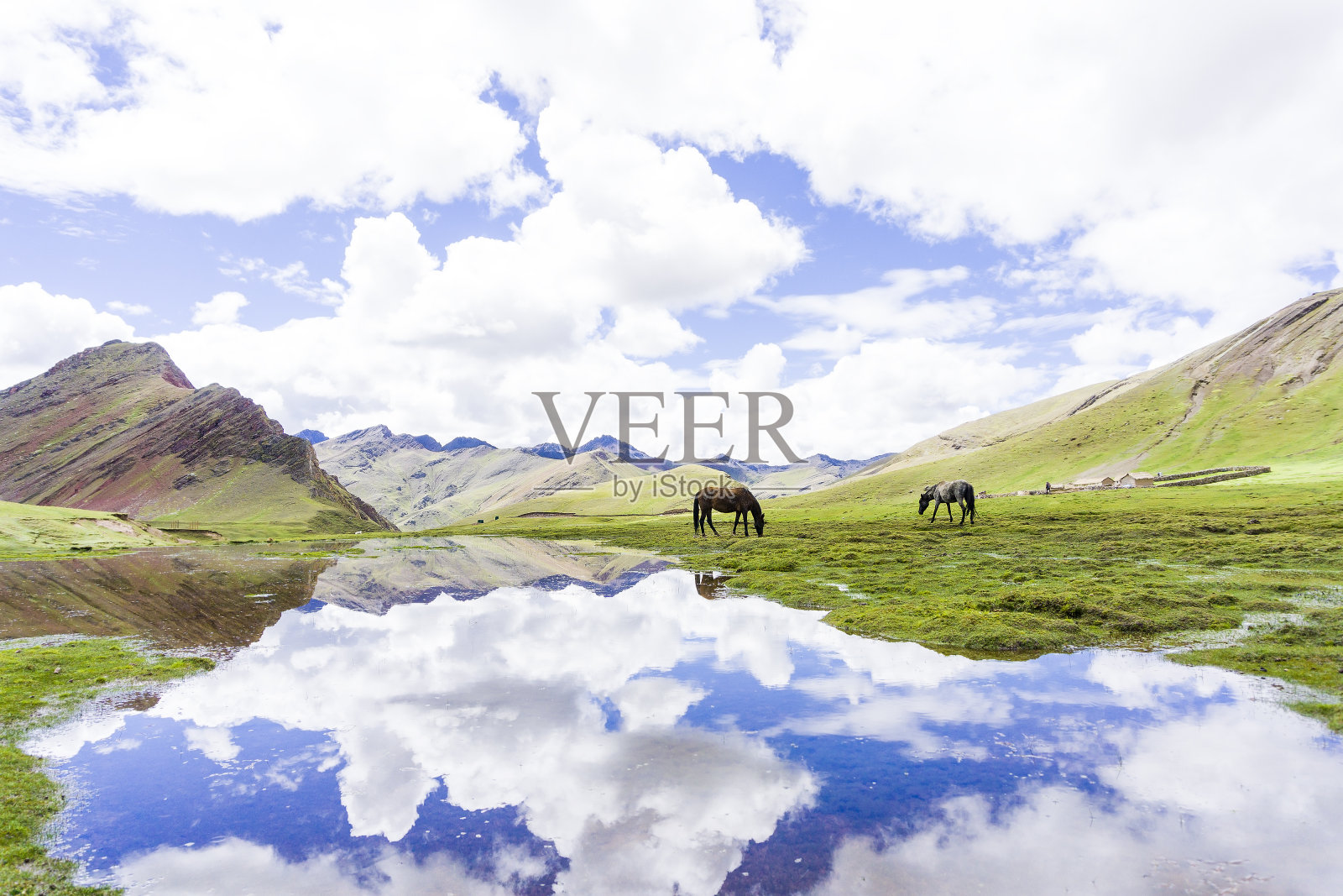 秘鲁的彩虹山照片摄影图片