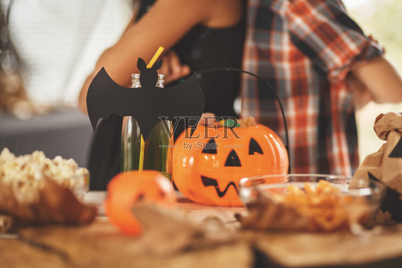 万圣节的表照片摄影图片