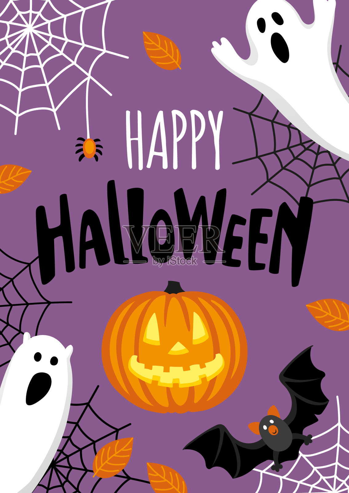 万圣节旗帜模板设计模板素材