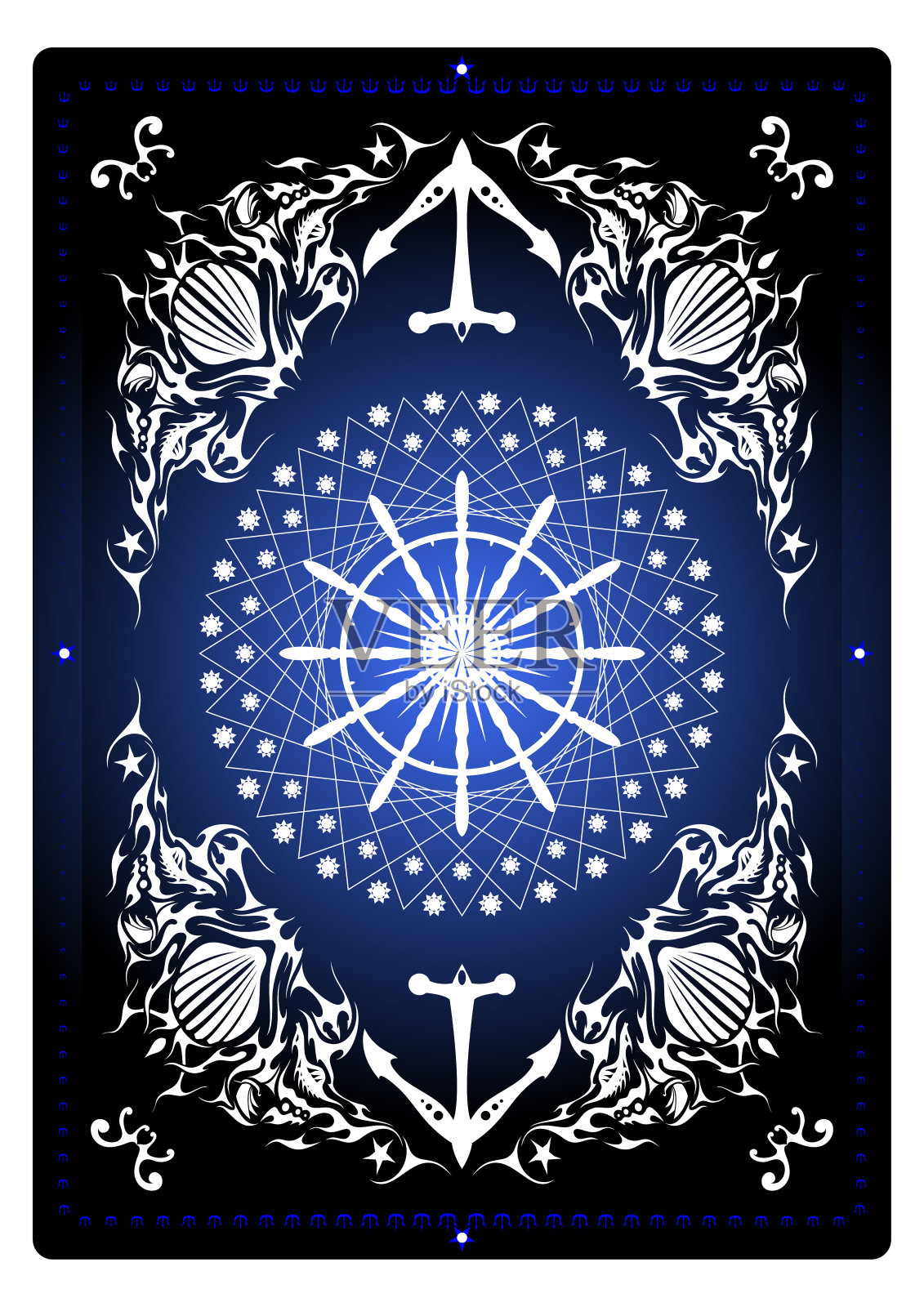 游戏卡片背面设计插画图片素材