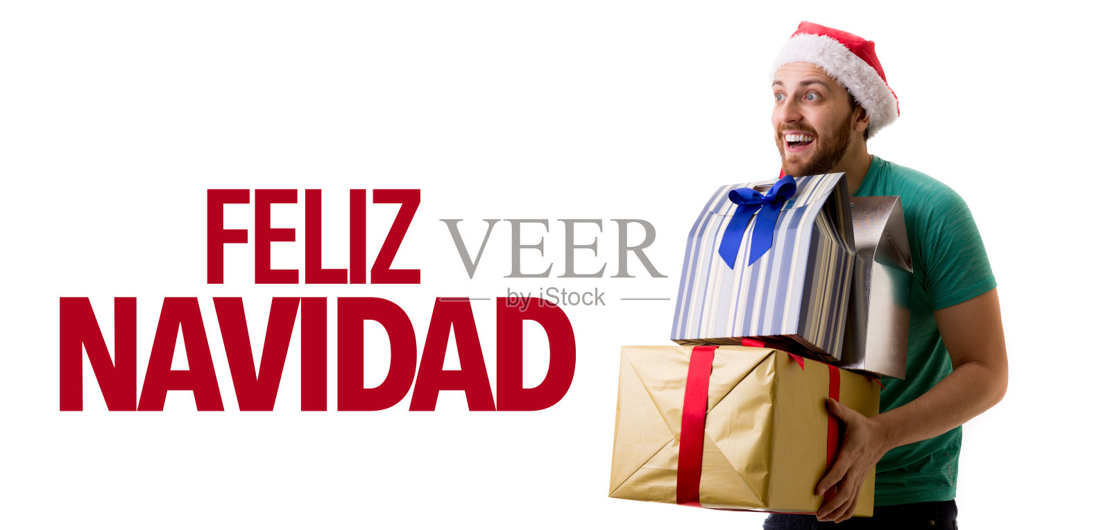 用西班牙语写的圣诞快乐照片摄影图片