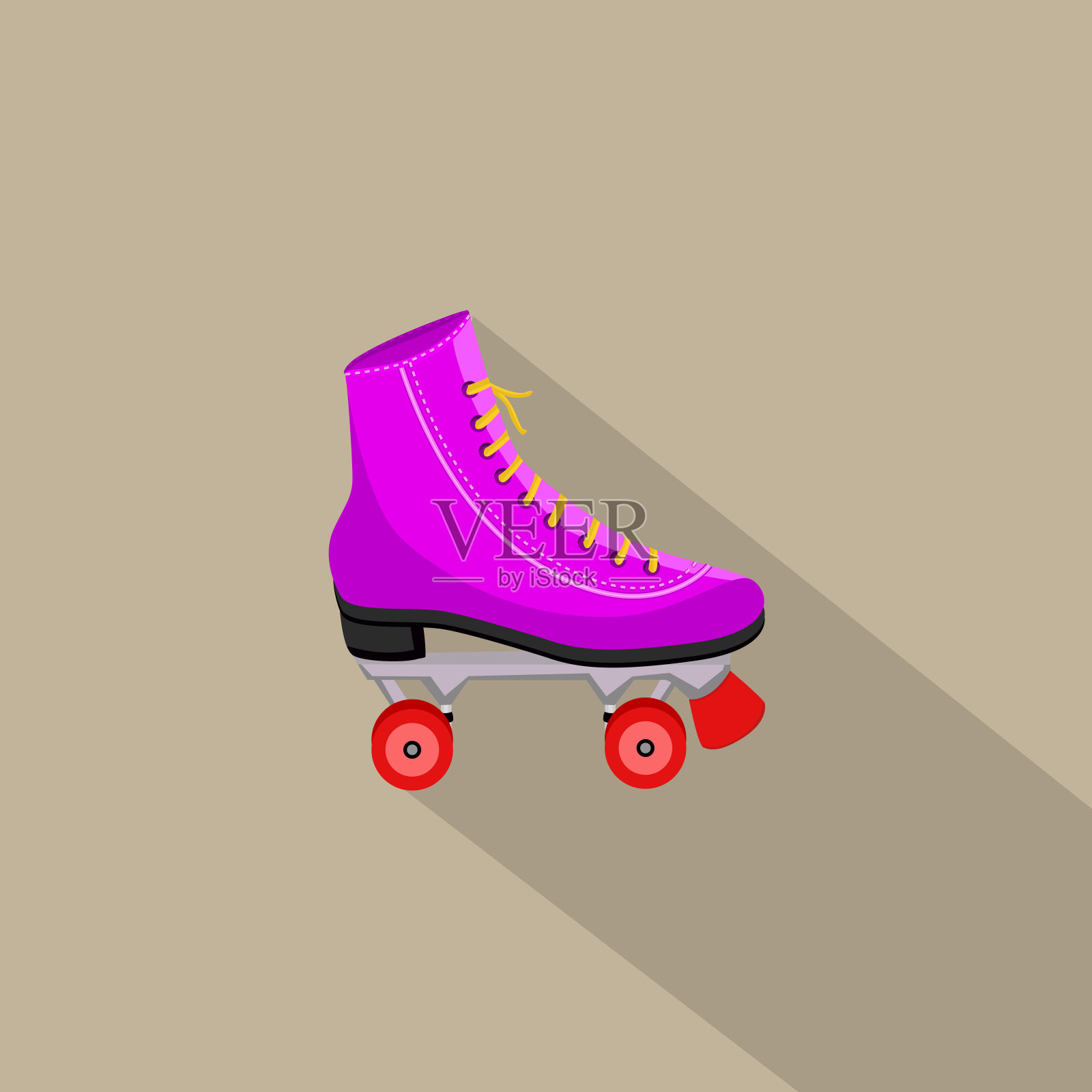 滚轴溜冰鞋的图标插画图片素材