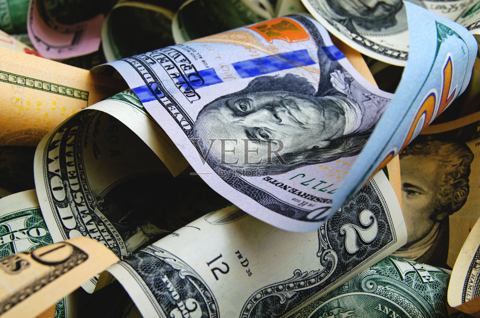 美国钱现金。照片摄影图片