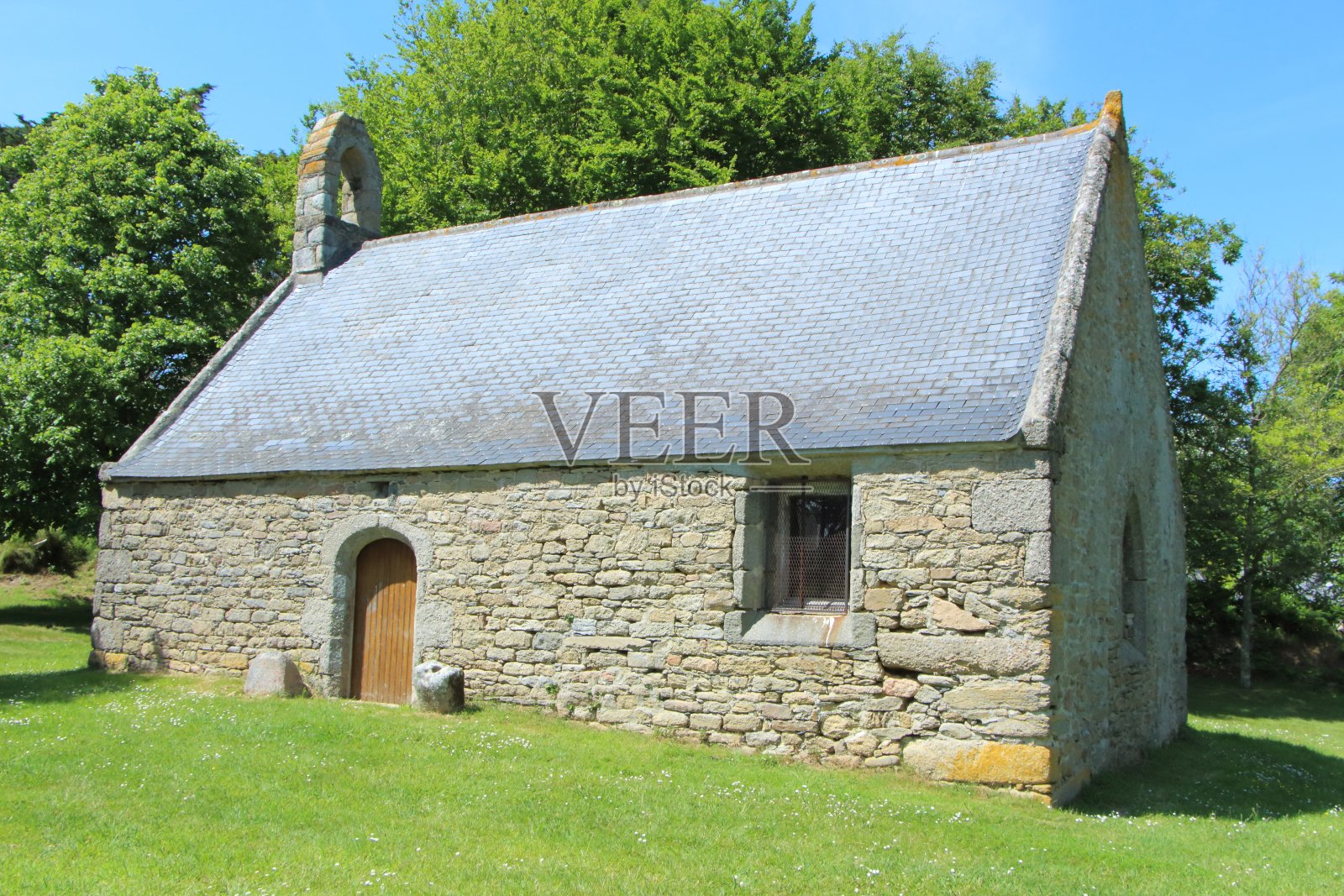 兰兹的圣冈维尔教堂照片摄影图片