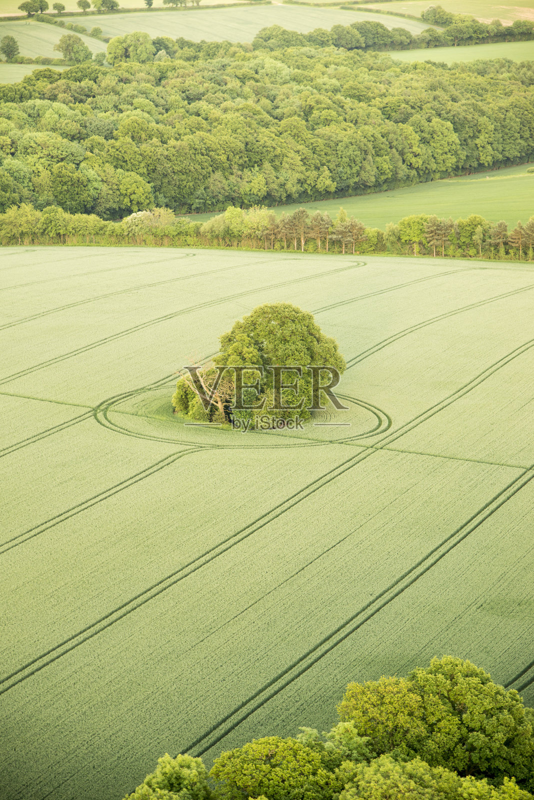白金汉郡景观鸟瞰图照片摄影图片