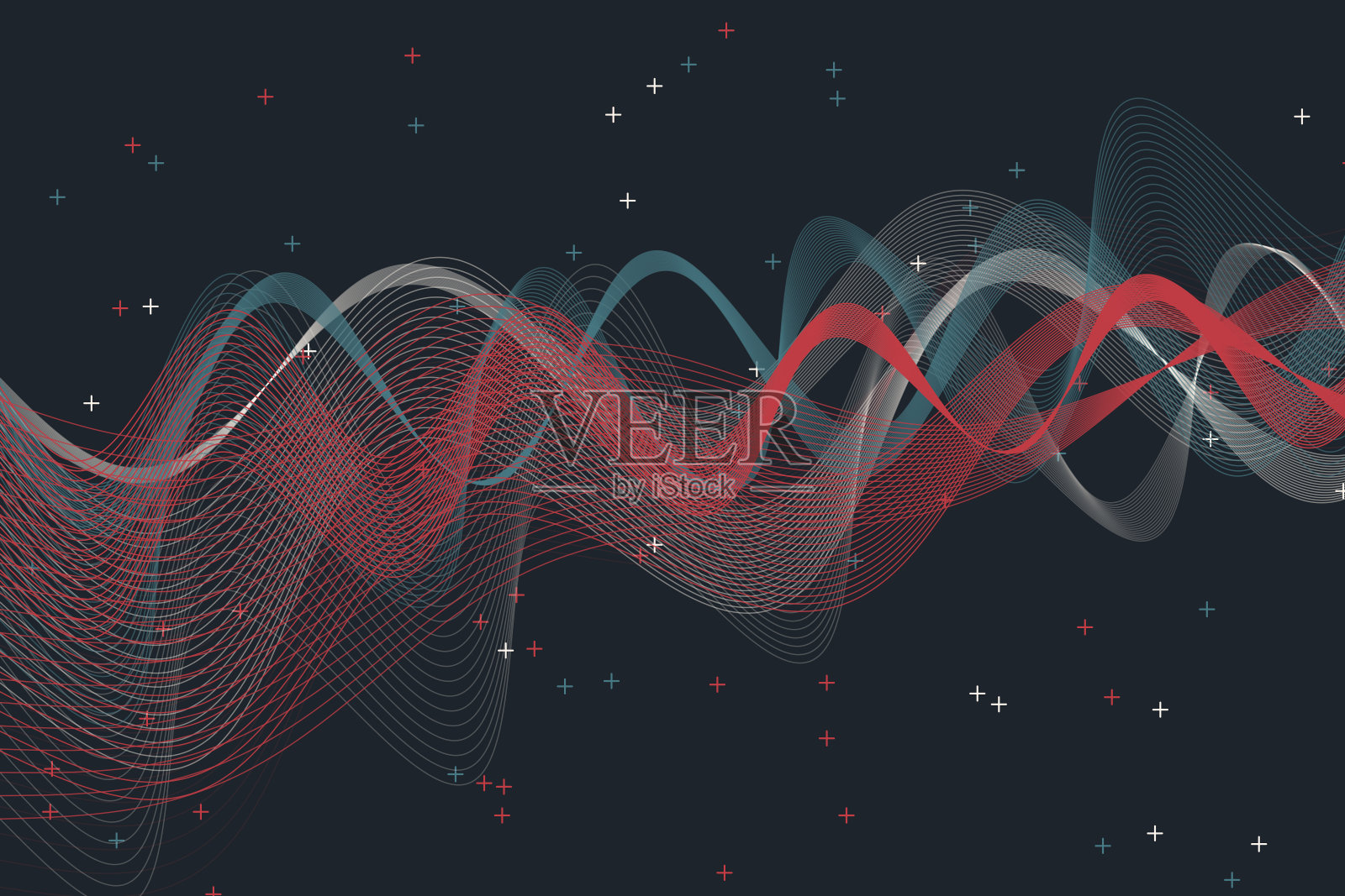 回潮波形图插画图片素材