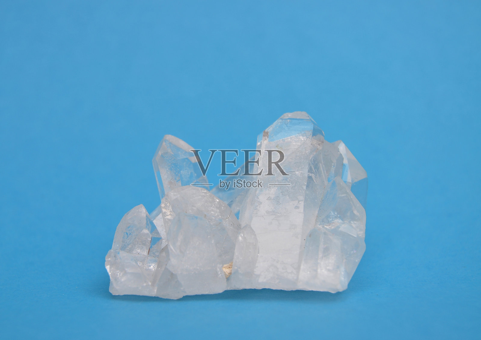 蓝色的水晶照片摄影图片