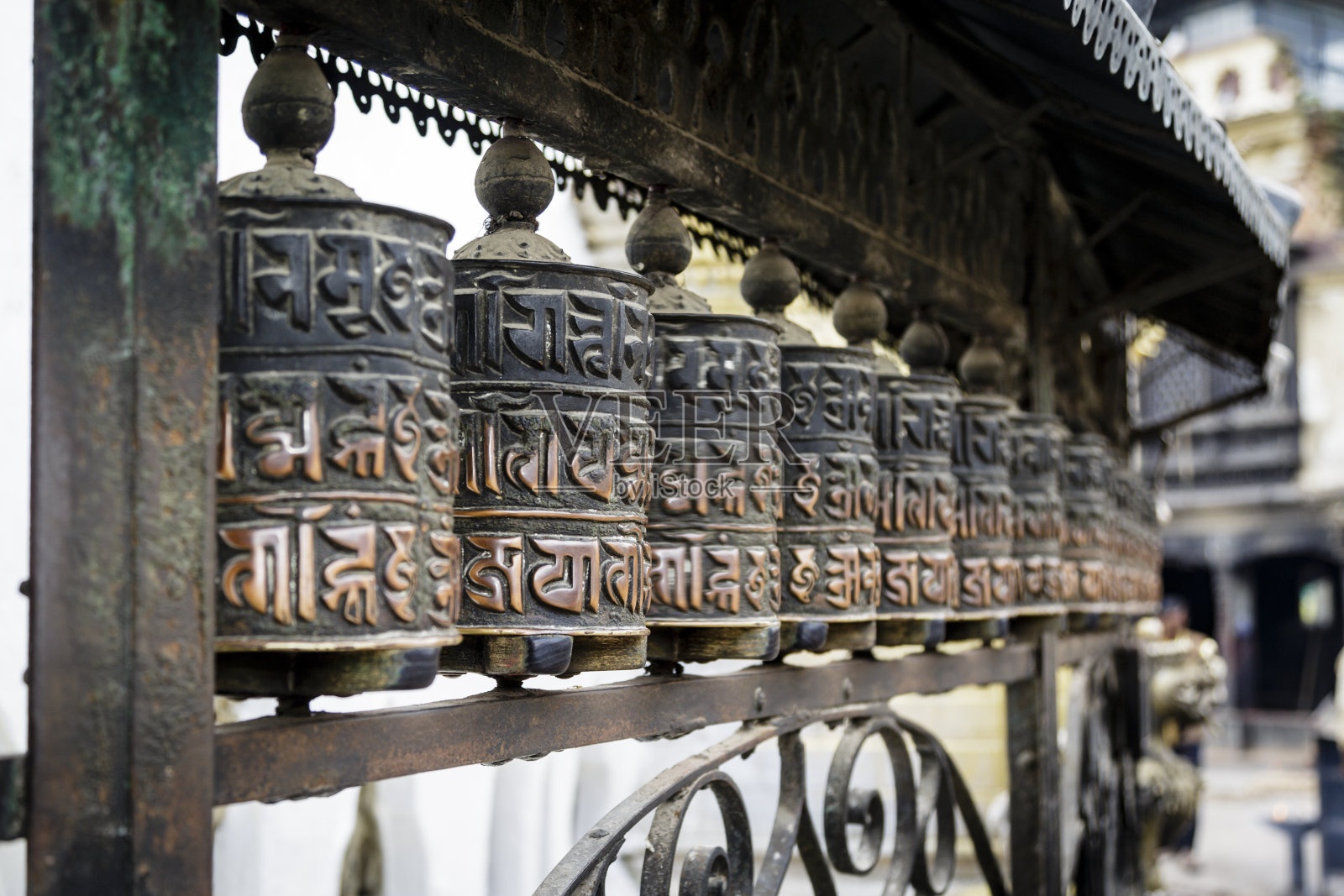 加德满都的猴子神庙照片摄影图片