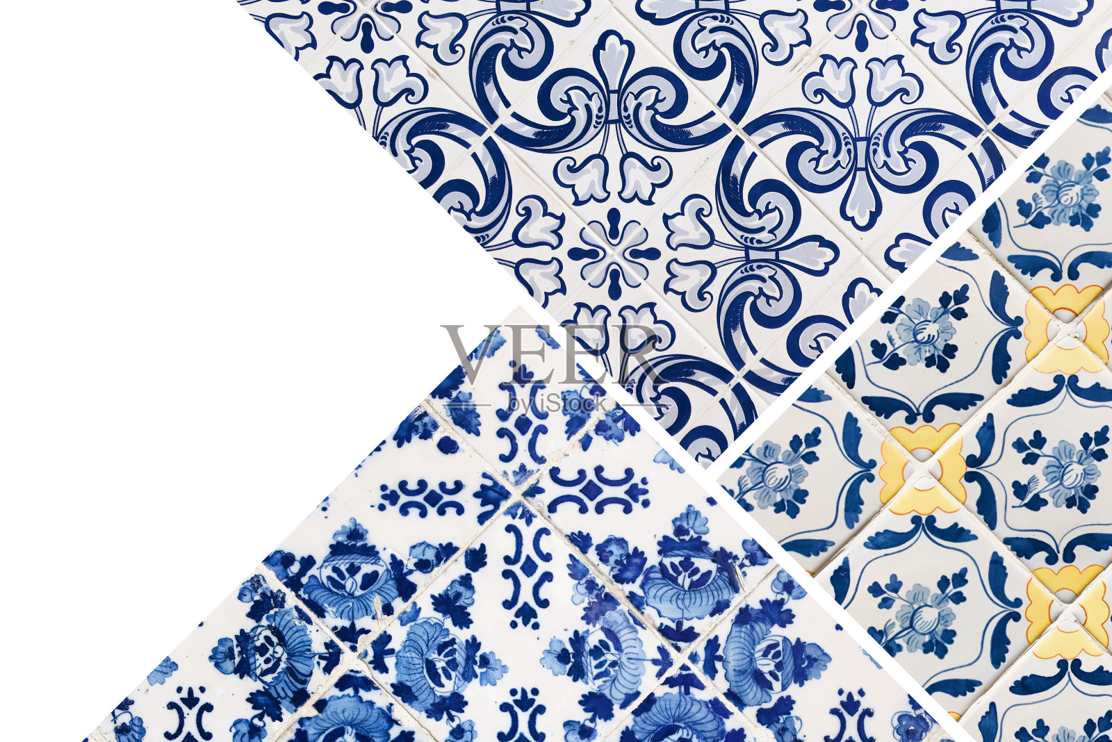 葡萄牙瓷砖拼贴画照片摄影图片